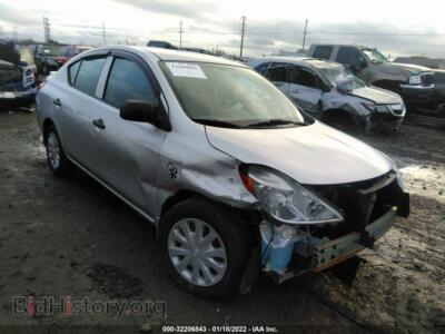2014 Nissan VERSA S Plus, серебристый — VIN 3N1CN7AP0EL859363, IAAI