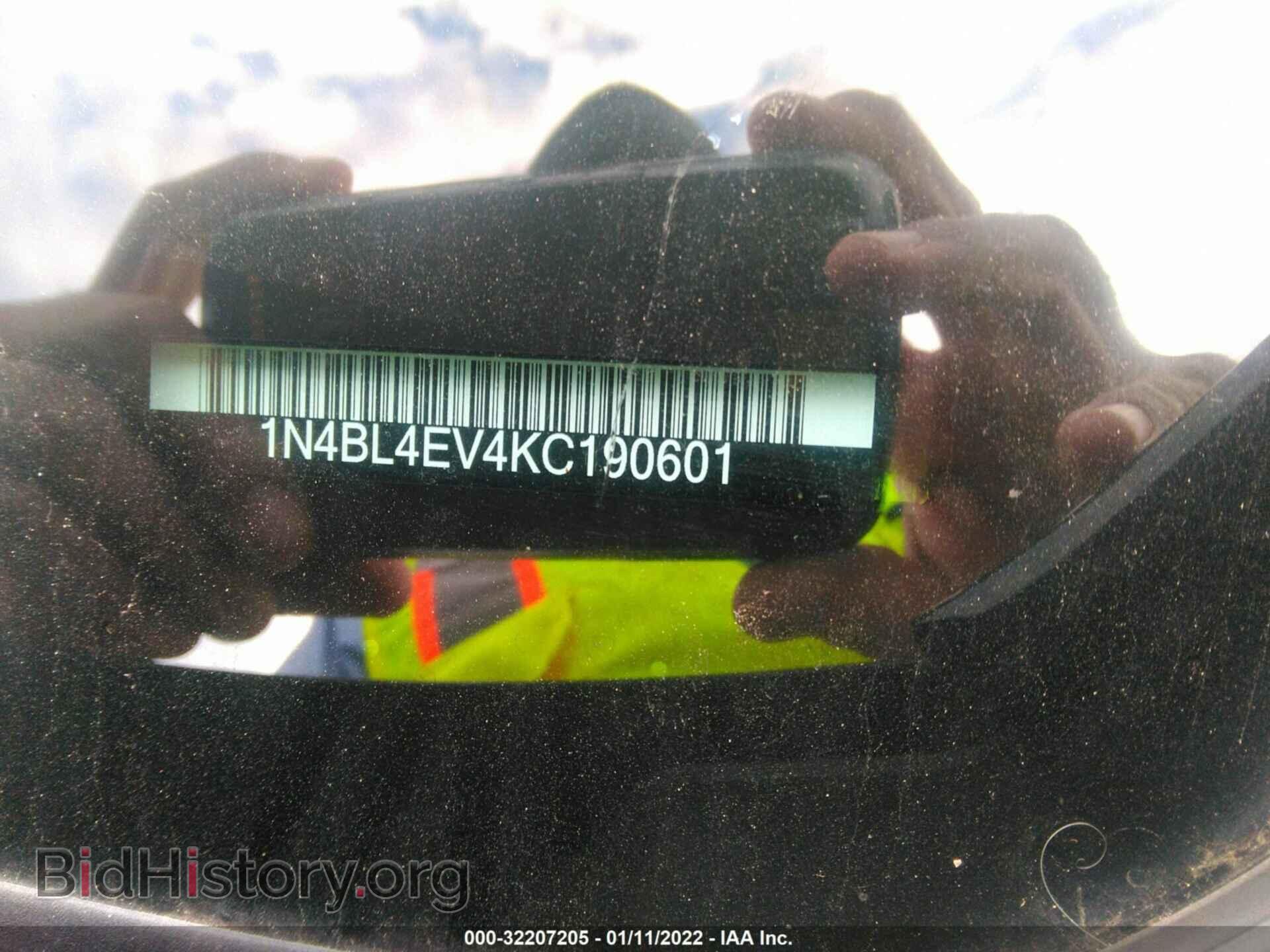 2019 NISSAN ALTIMA - VIN: 1N4BL4EV4KC190601 - Фото 9