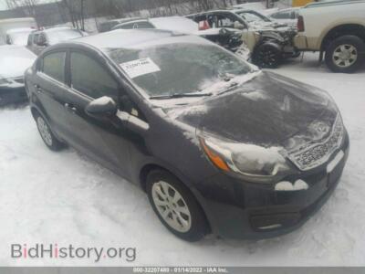 2014 Kia RIO EX, dark blue — VIN KNADN4A36E6332593, IAAI
