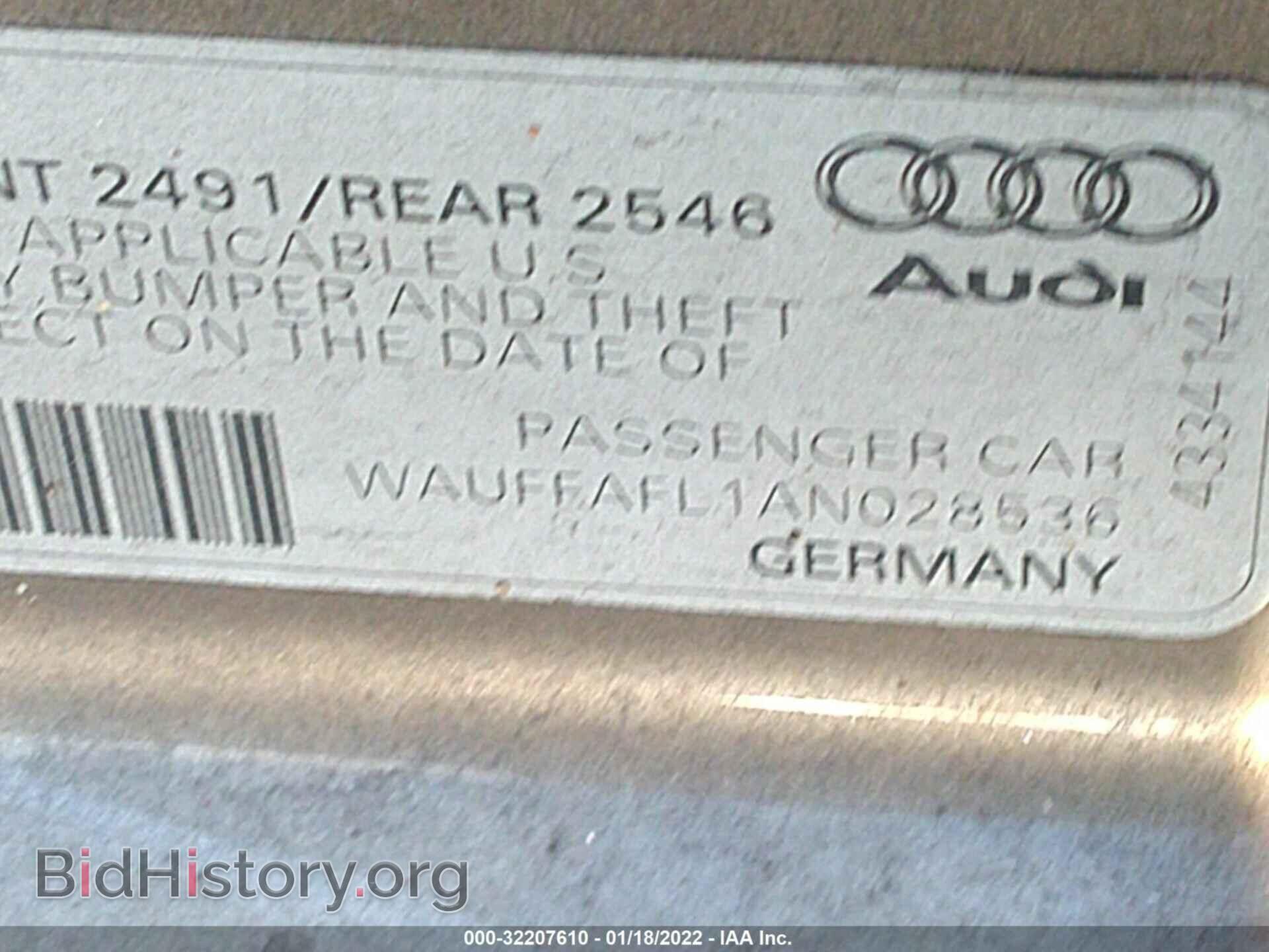 2010 AUDI A4 - VIN: WAUFFAFL1AN028536 - Фото 9