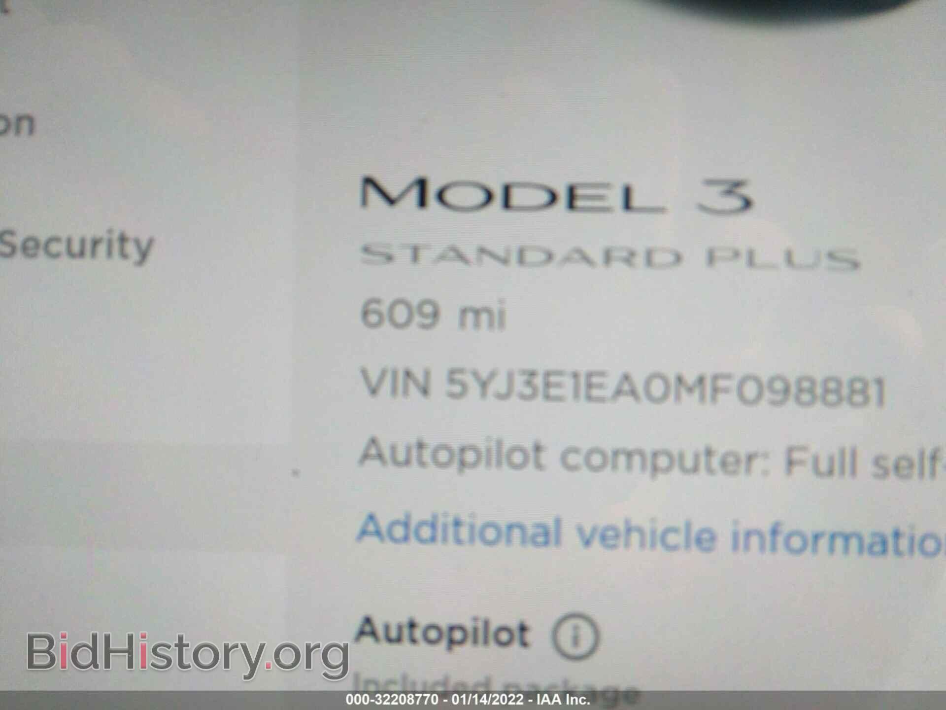 2021 TESLA MODEL 3 - VIN: 5YJ3E1EA0MF098881 - Photo 7