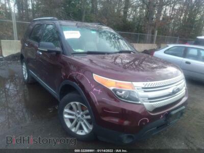 2012 Ford EXPLORER XLT, бордовый — VIN 1FMHK8D80CGA42722, IAAI