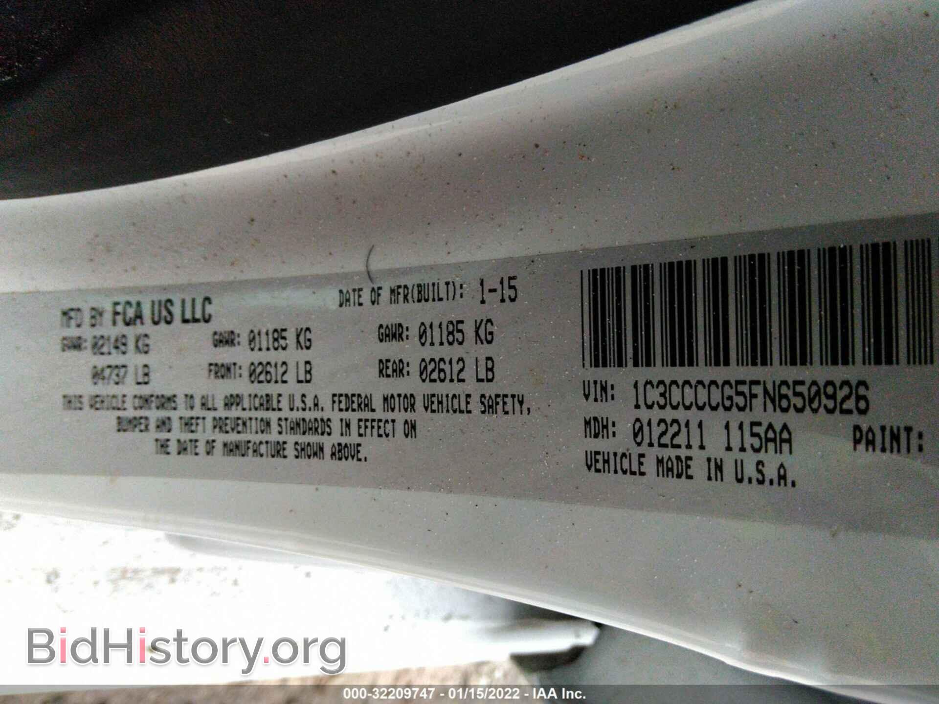 2015 CHRYSLER 200 - VIN: 1C3CCCCG5FN650926 - Фото 9