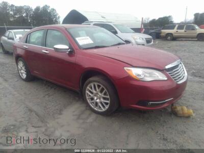 2013 Chrysler 200 Limited, red — VIN 1C3CCBCG4DN539839, IAAI
