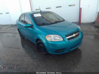 2009 Chevrolet AVEO LT W/1LT, blue — VIN KL1TD56E29B617815, IAAI