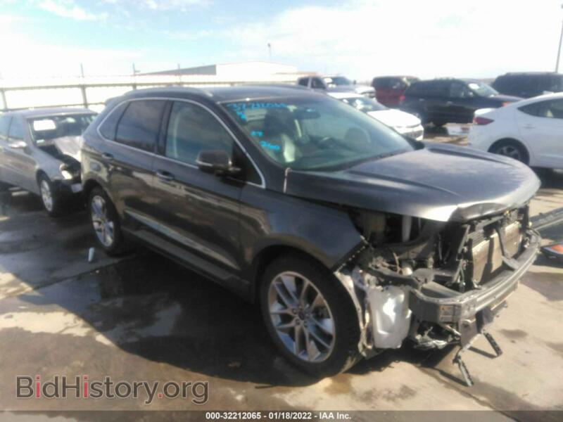 2015 Ford EDGE Titanium (VIN 2FMTK3K89FBB47402) — фото 1 из 12, IAAI, повреждение: передняя часть