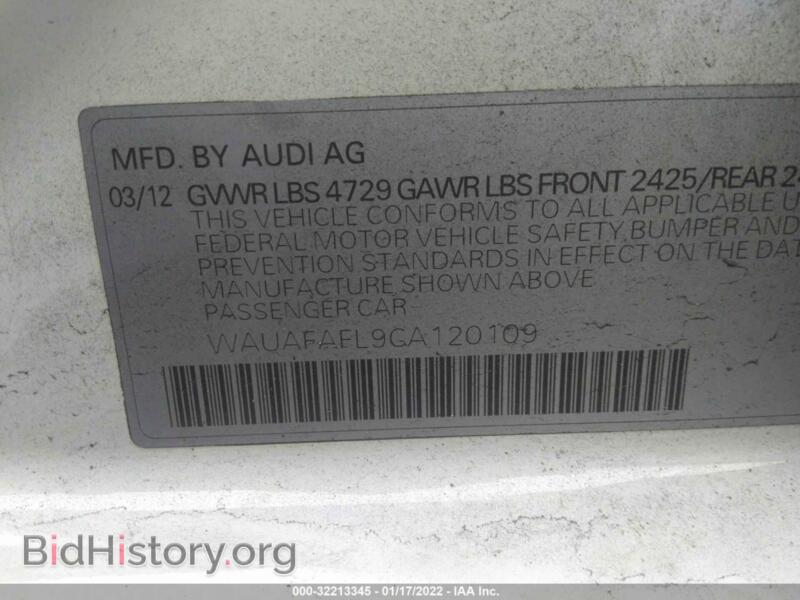 2012 Audi A4 (VIN WAUAFAFL9CA120109) — photo 9 of 11