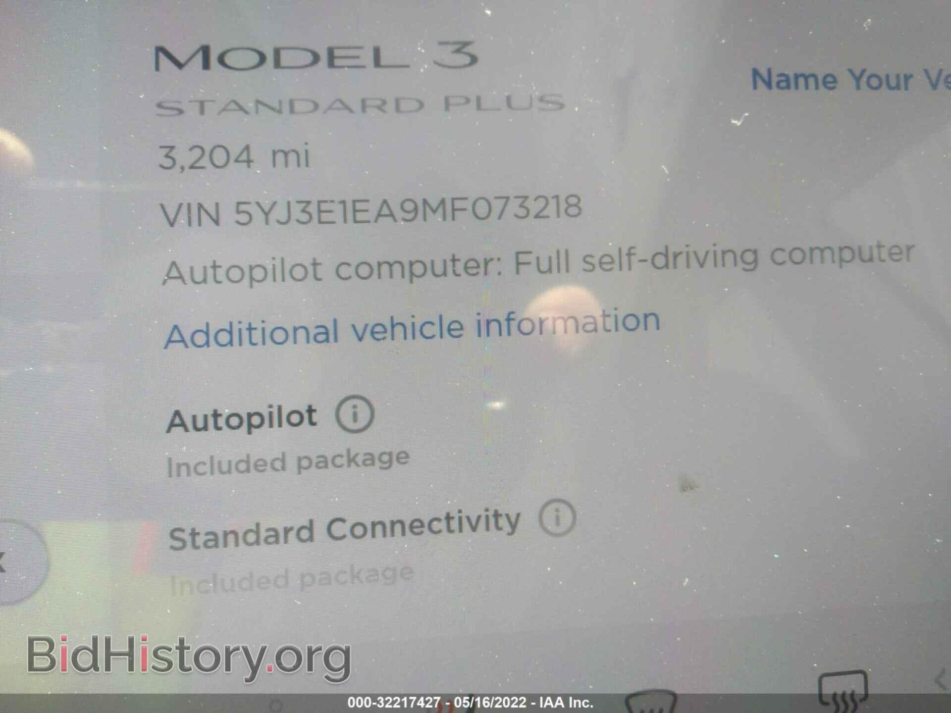 2021 TESLA MODEL 3 - VIN: 5YJ3E1EA9MF073218 - Photo 7