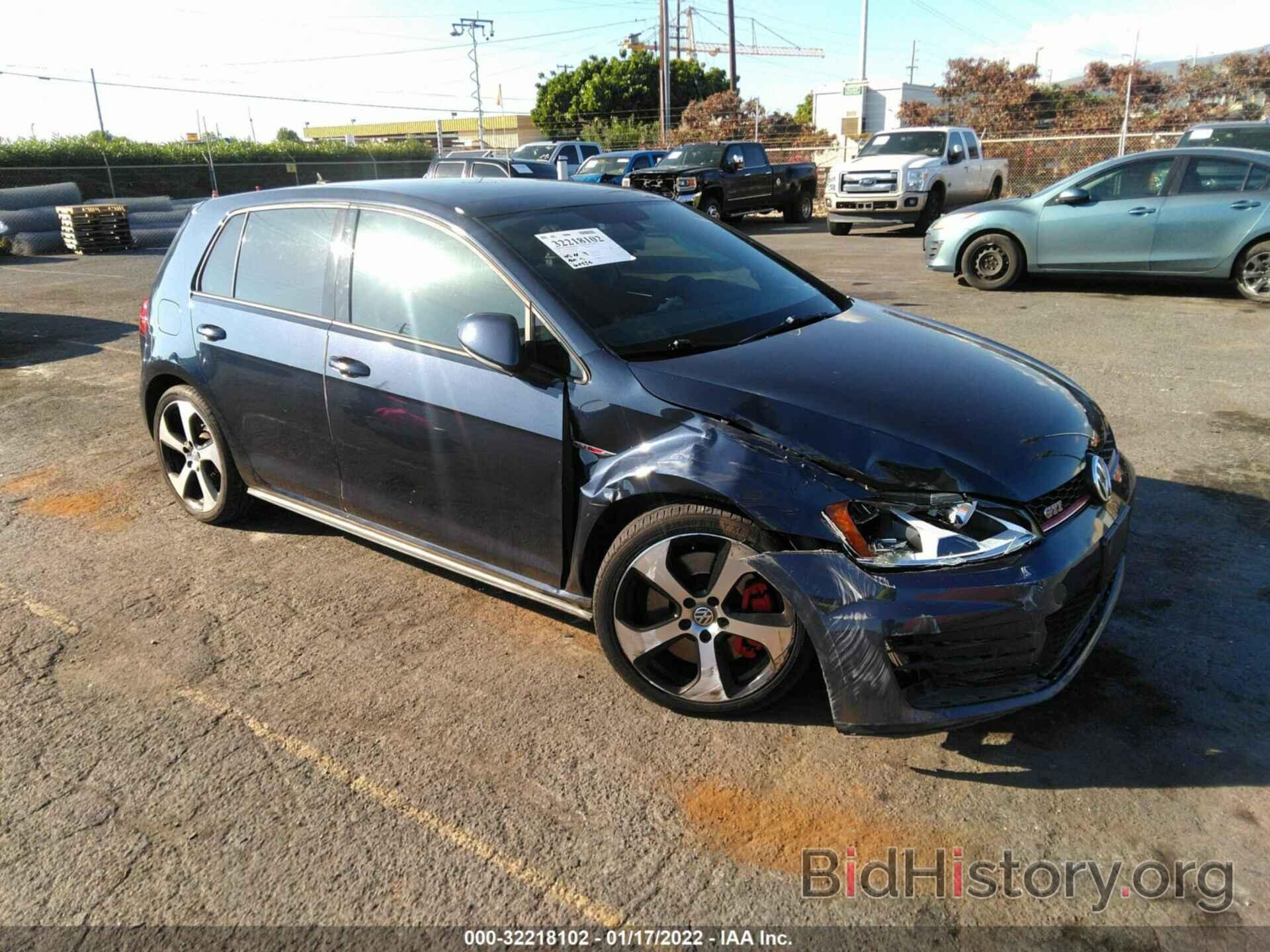 Photo 3VW447AU2GM057871 - VOLKSWAGEN GOLF GTI 2016