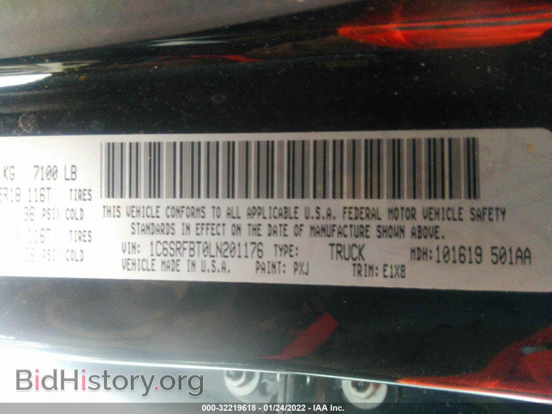2020 RAM 1500 - VIN: 1C6SRFBT0LN201176 - Фото 9