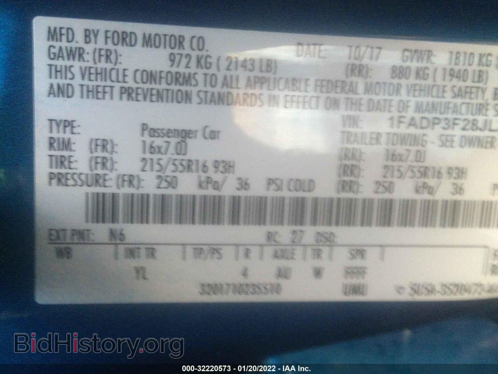 2018 FORD FOCUS - VIN: 1FADP3F28JL212934 - Photo 9