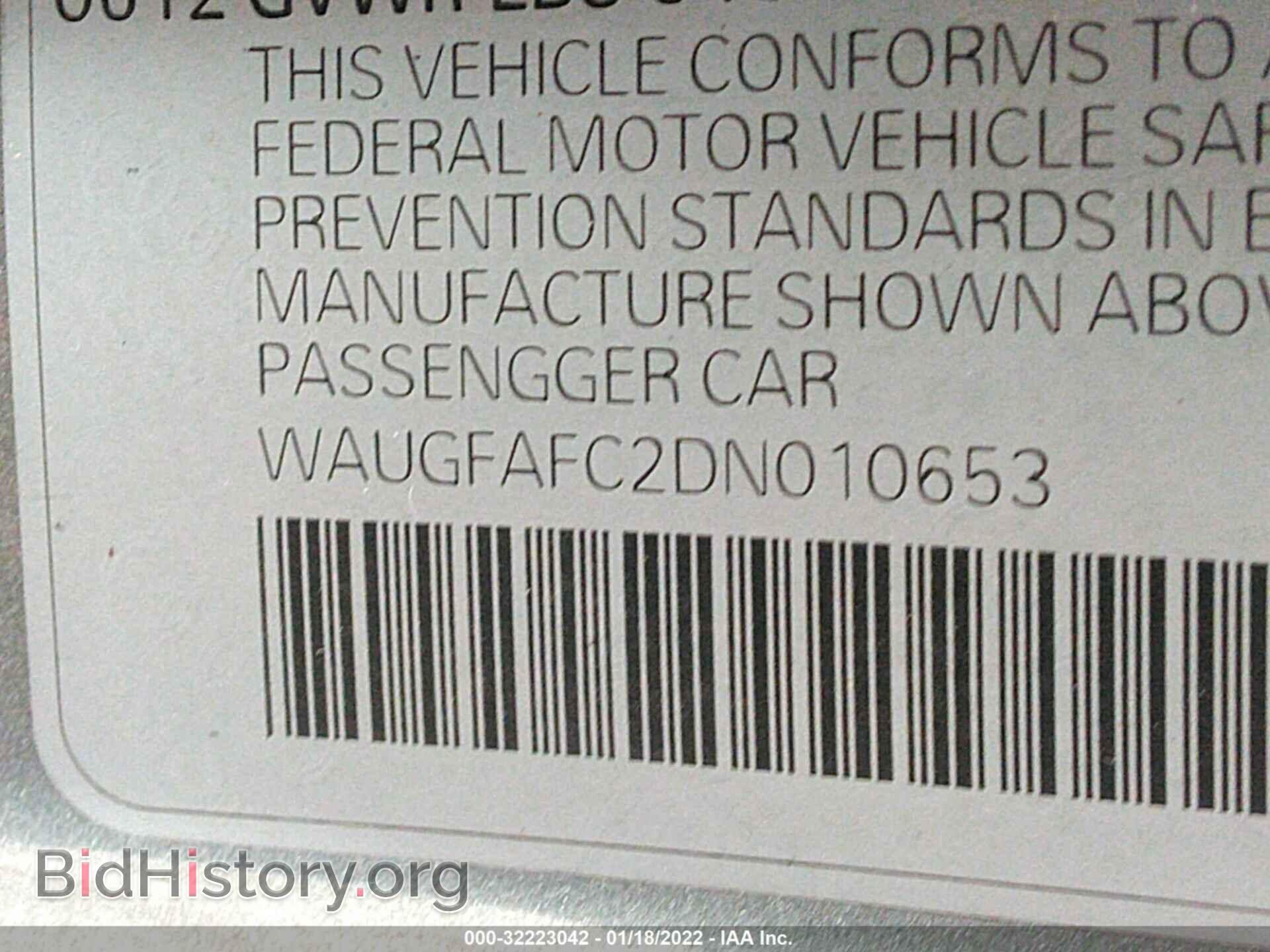 2013 AUDI A6 - VIN: WAUGFAFC2DN010653 - Фото 9