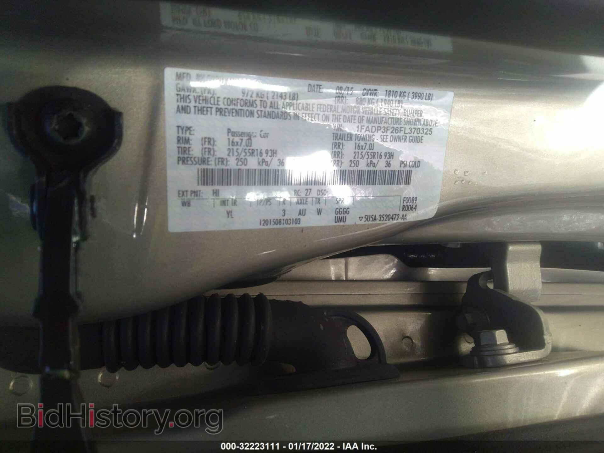 2015 FORD FOCUS - VIN: 1FADP3F26FL370325 - Фото 9