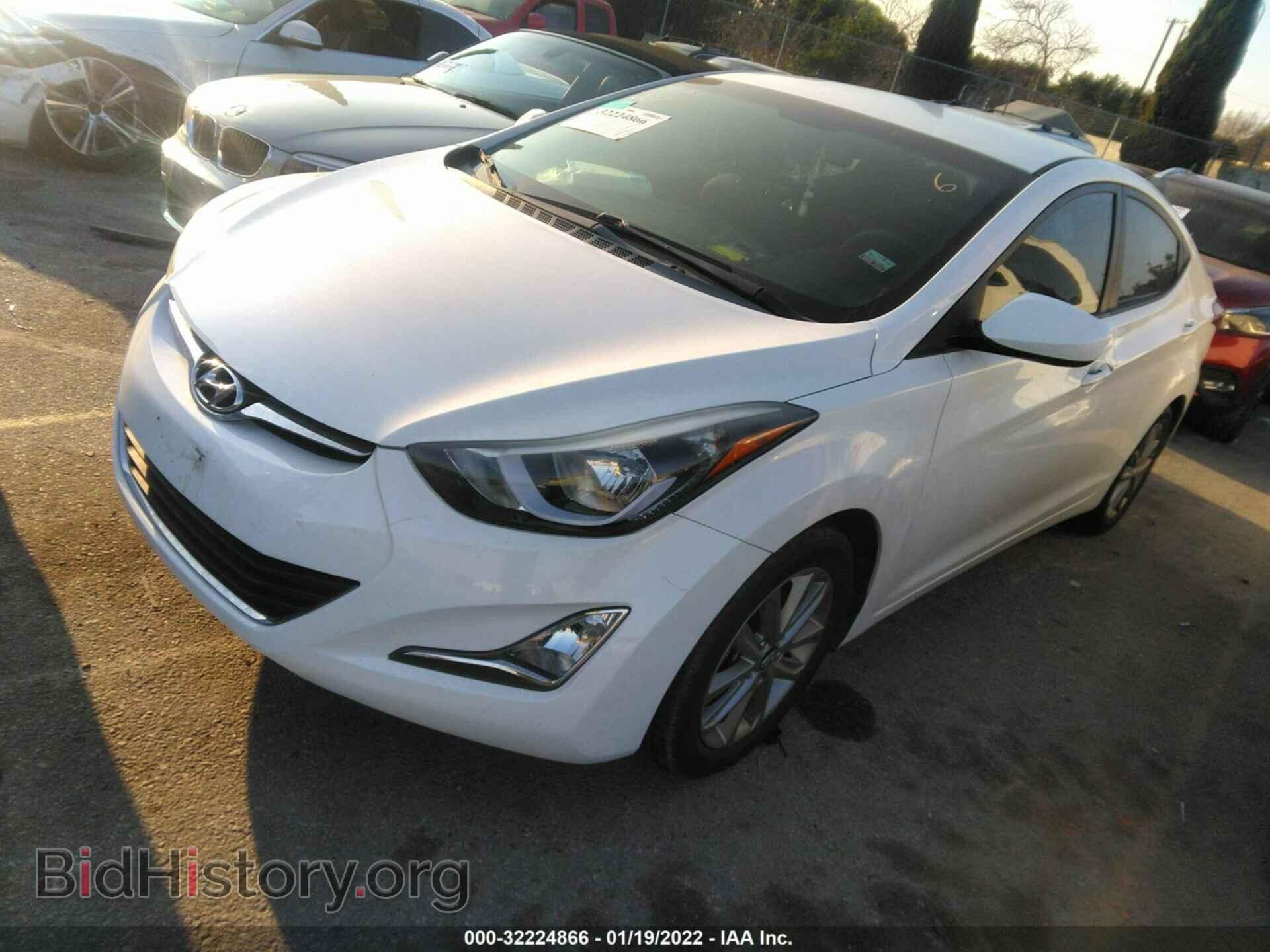 2014 HYUNDAI ELANTRA - VIN: 5NPDH4AE0EH516963 - Фото 2