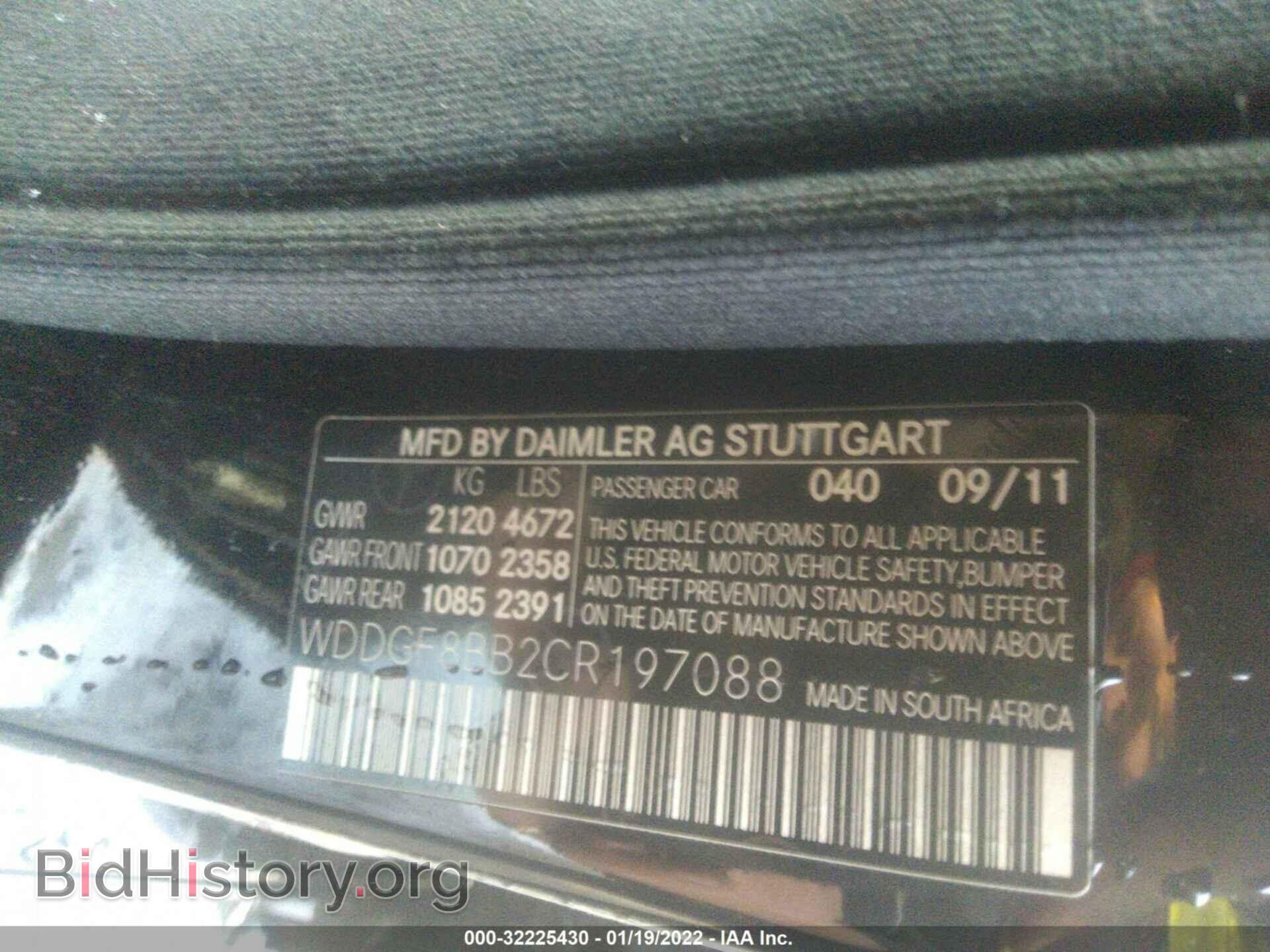 2012 MERCEDES-BENZ C-CLASS - VIN: WDDGF8BB2CR197088 - Фото 9