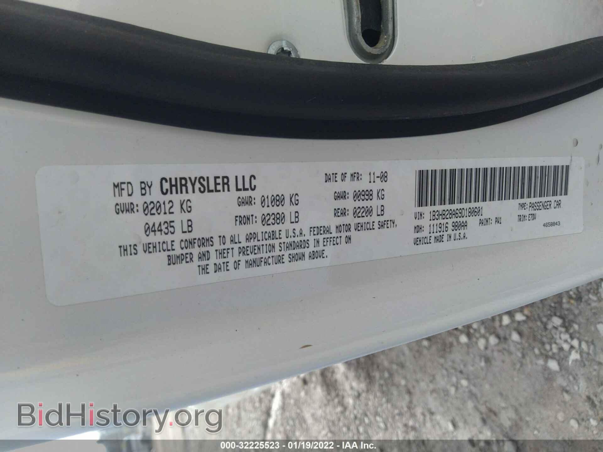 2009 DODGE CALIBER - VIN: 1B3HB28A69D180601 - Photo 9