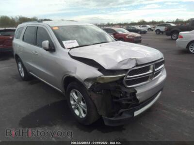2011 Dodge DURANGO Crew, silver — VIN 1D4RD4GG2BC660051, IAAI