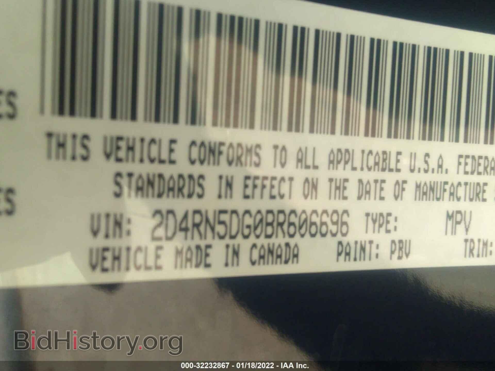 2011 DODGE GRAND CARAVAN - VIN: 2D4RN5DG0BR606696 - Фото 9