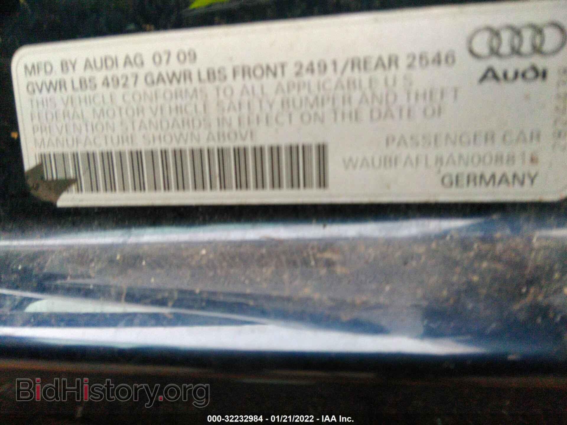 2010 AUDI A4 - VIN: WAUBFAFL8AN008816 - Фото 8
