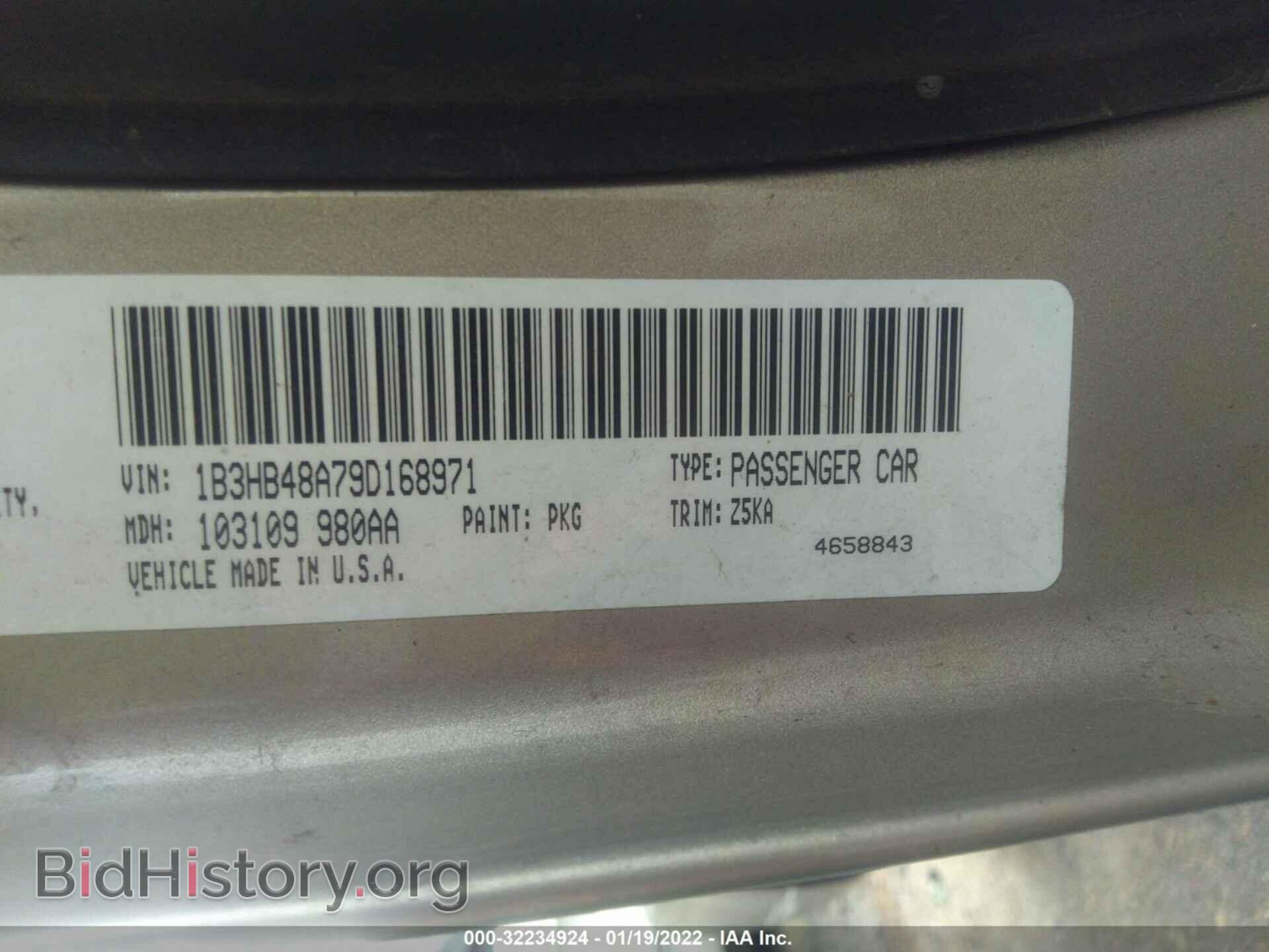 2009 DODGE CALIBER - VIN: 1B3HB48A79D168971 - Photo 9