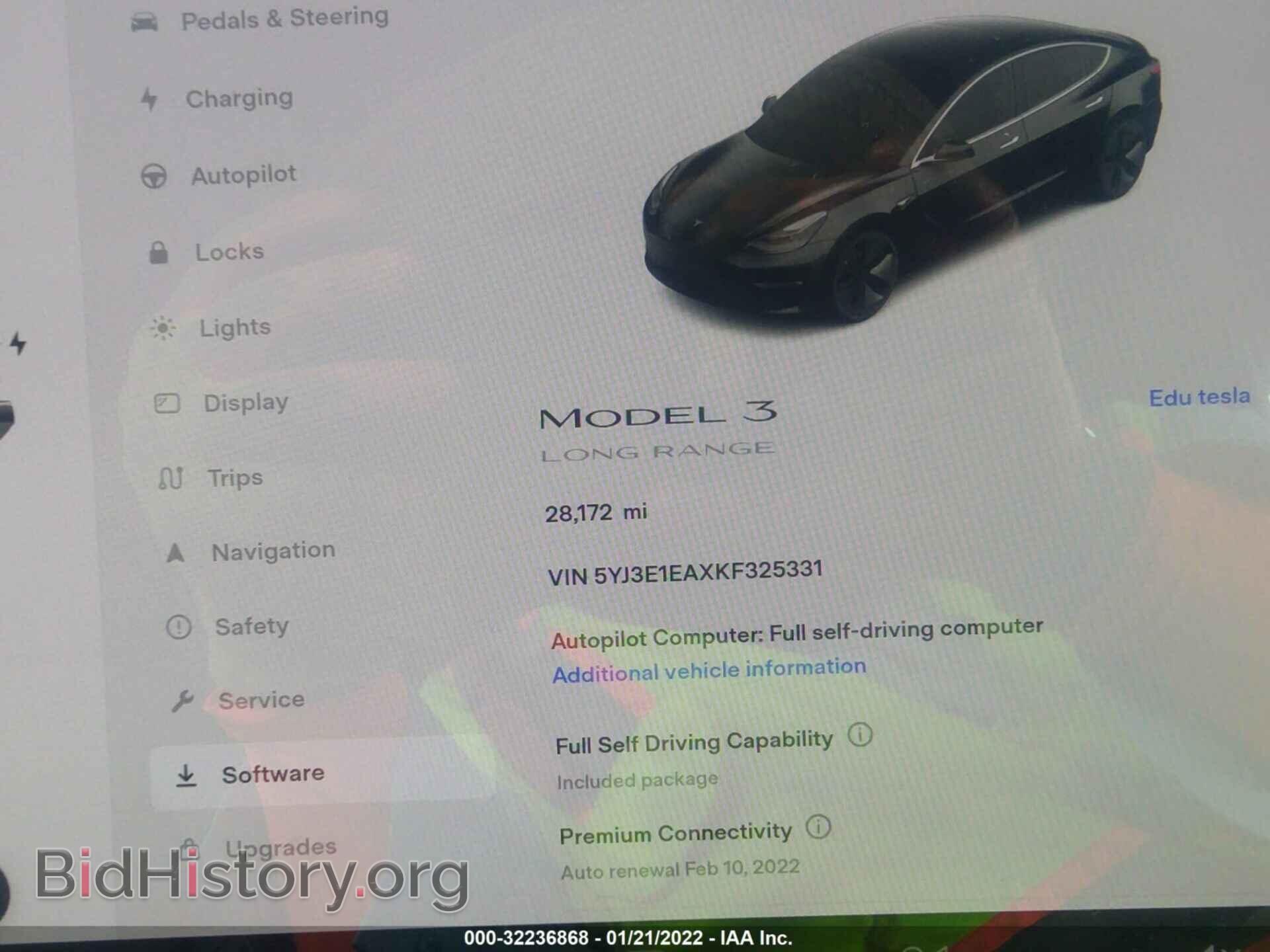 2019 TESLA MODEL 3 - VIN: 5YJ3E1EAXKF325331 - Photo 7