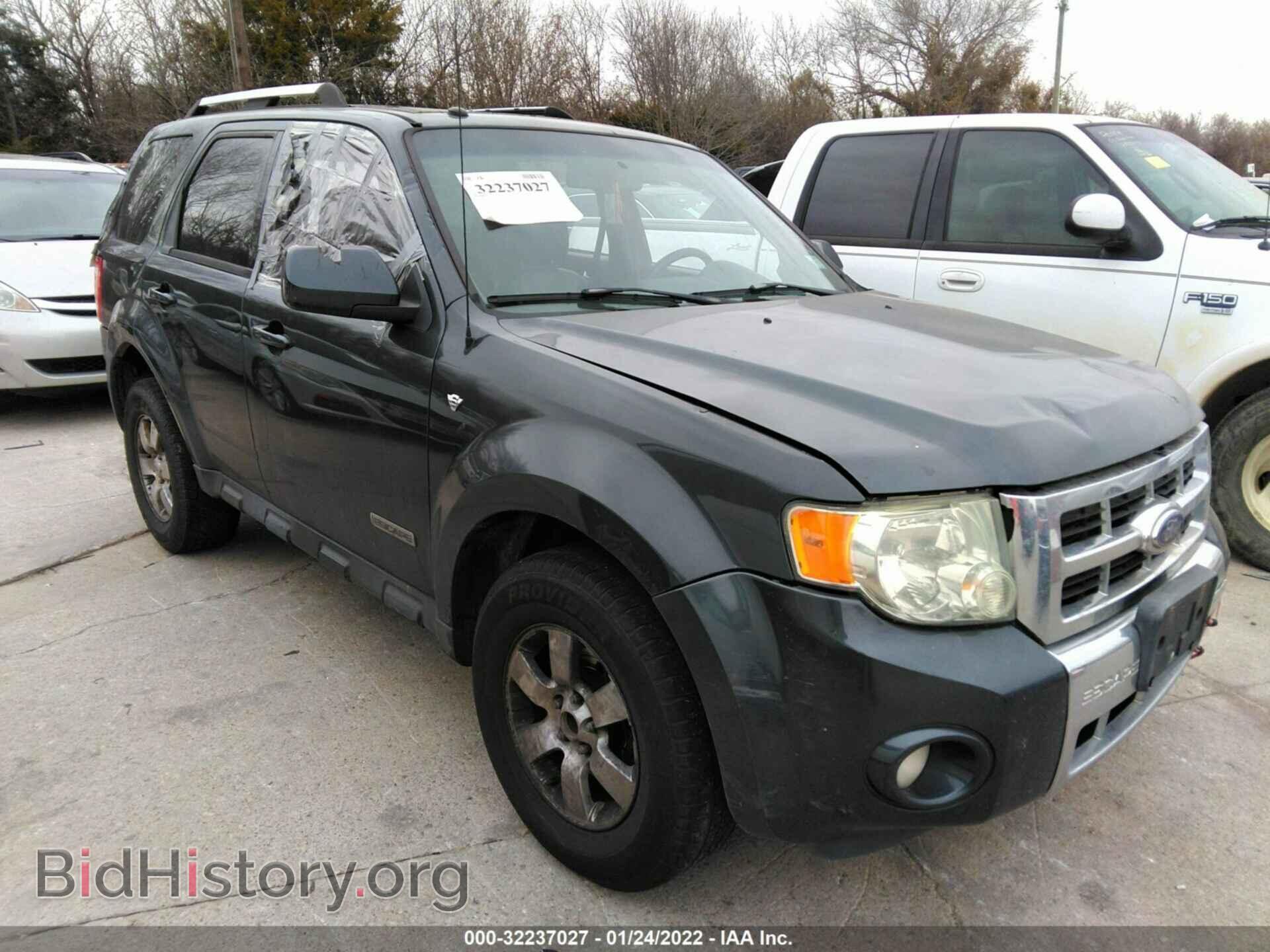 Photo 1FMCU04148KD57522 - FORD ESCAPE 2008