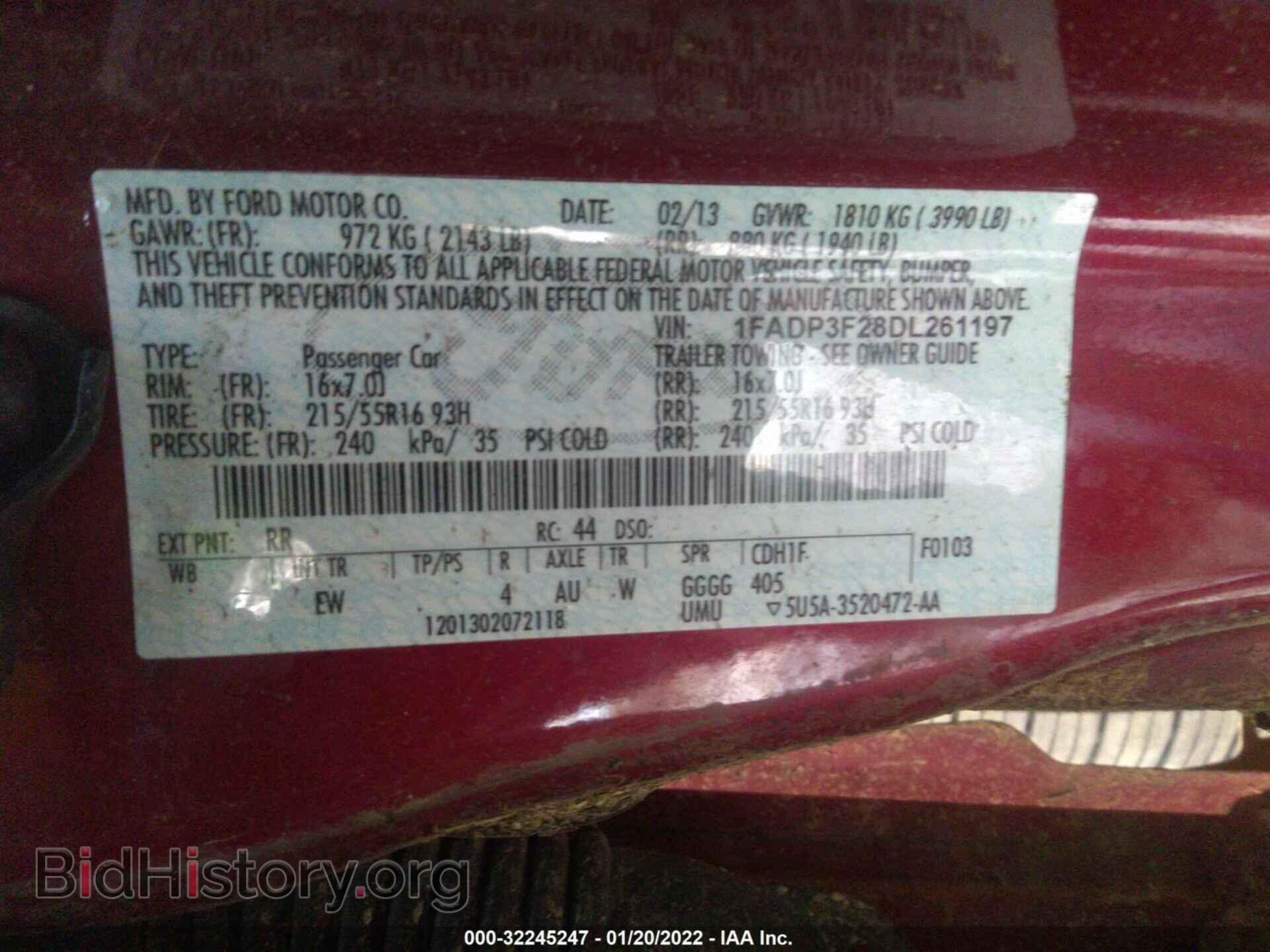 2013 FORD FOCUS - VIN: 1FADP3F28DL261197 - Photo 9