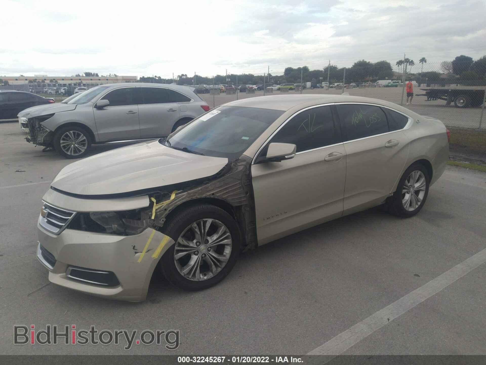 2014 CHEVROLET IMPALA - VIN: 2G1125S37E9116885 - Фото 2