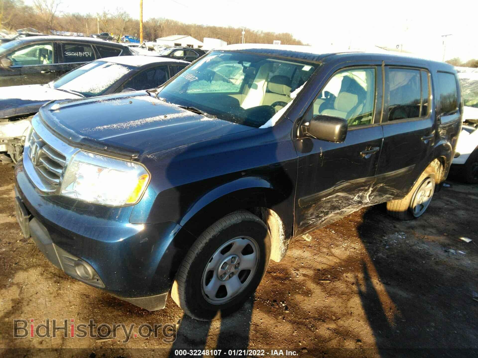 Photo 5FNYF4H23DB039896 - HONDA PILOT 2013