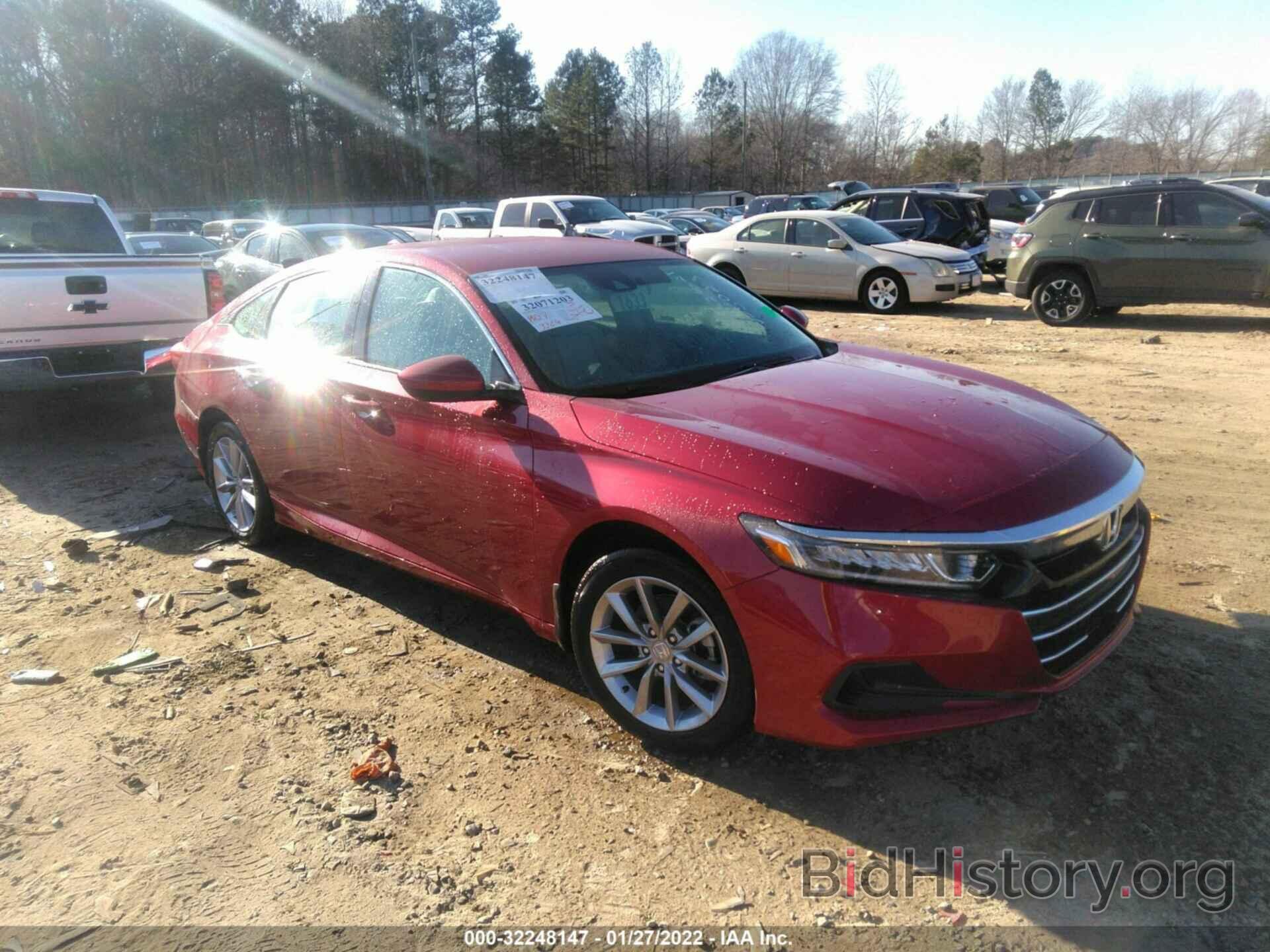 Photo 1HGCV1F14MA095023 - HONDA ACCORD SEDAN 2021