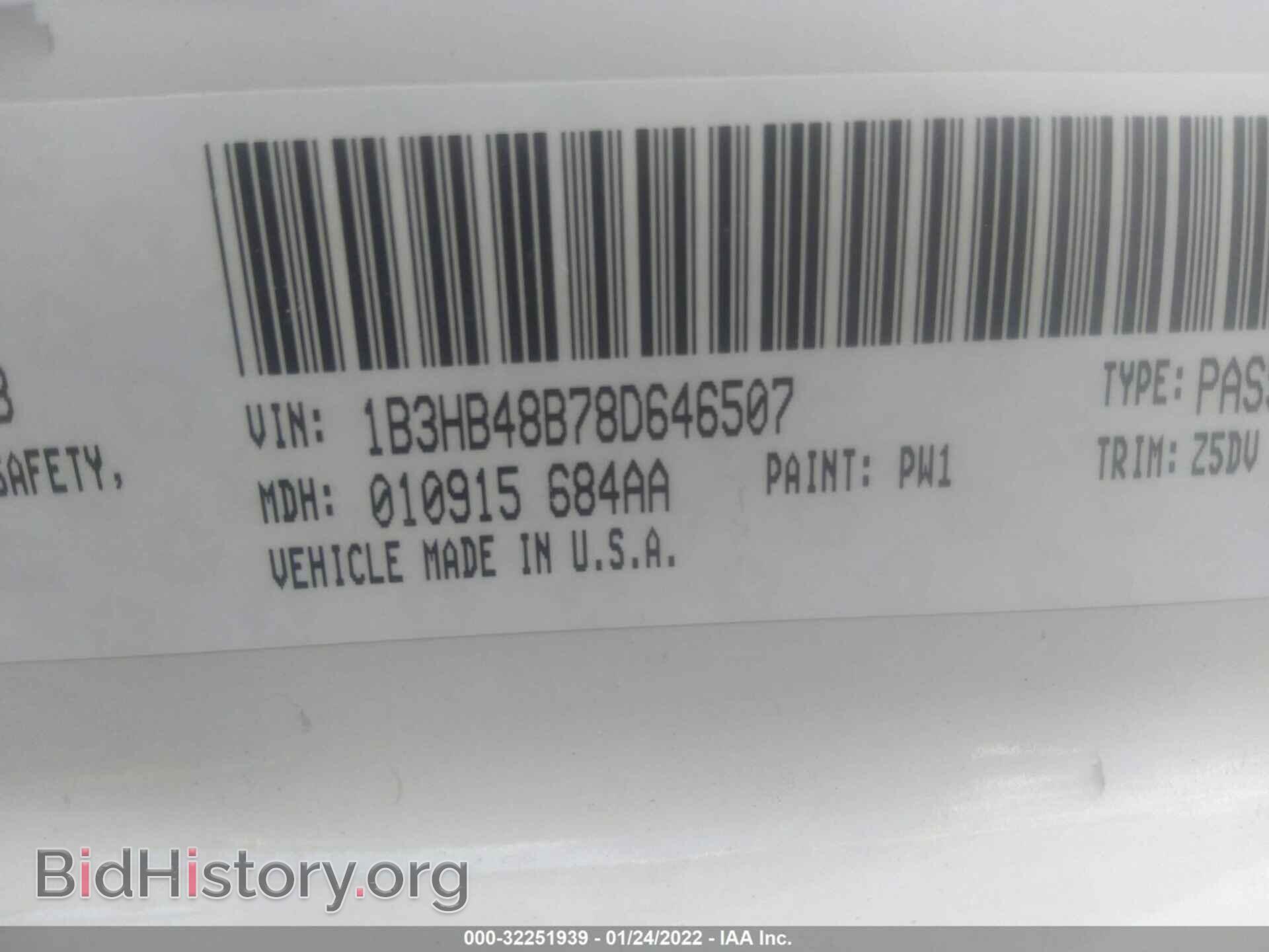 2008 DODGE CALIBER - VIN: 1B3HB48B78D646507 - Photo 9