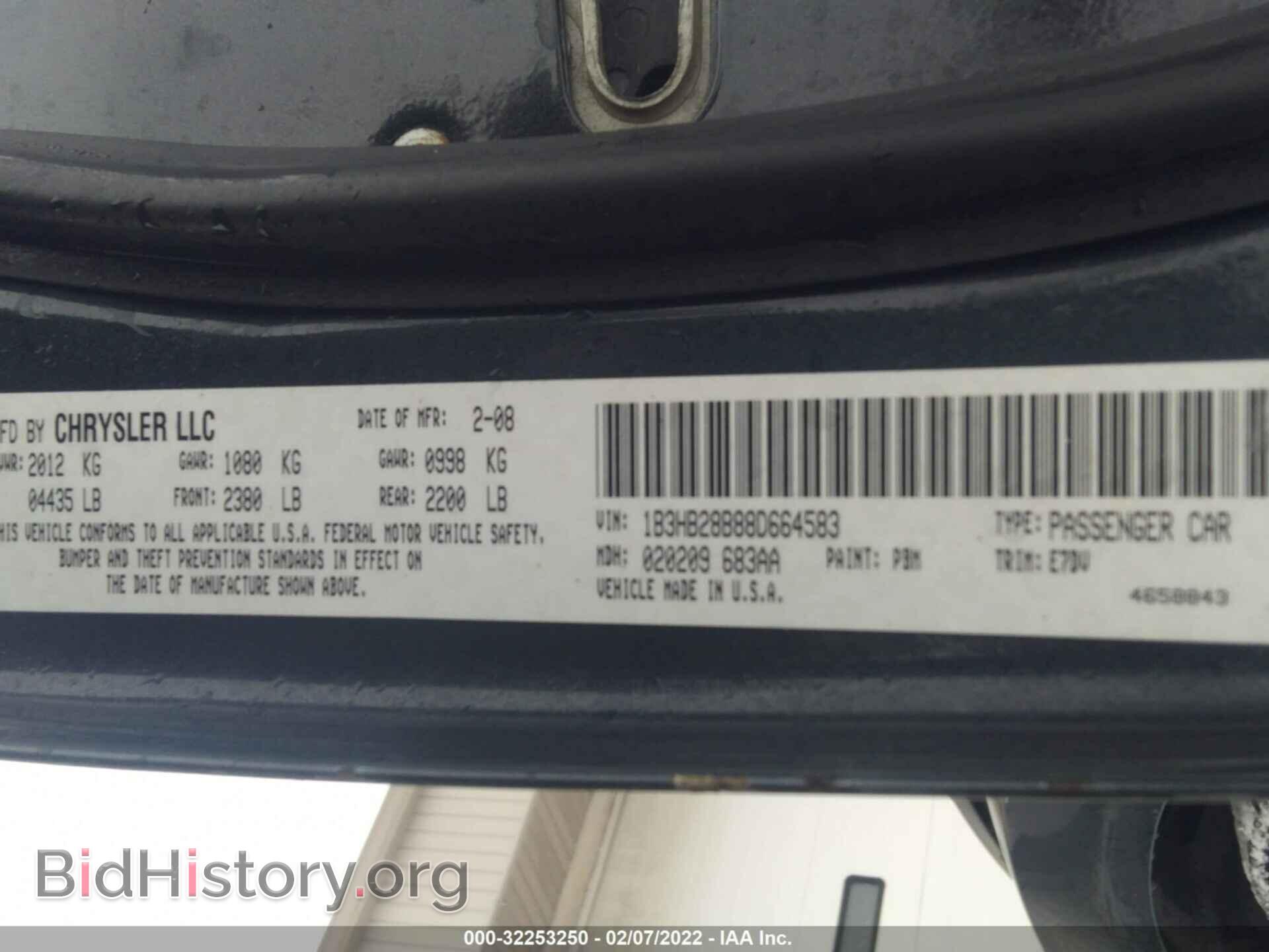 2008 DODGE CALIBER - VIN: 1B3HB28B88D664583 - Фото 9