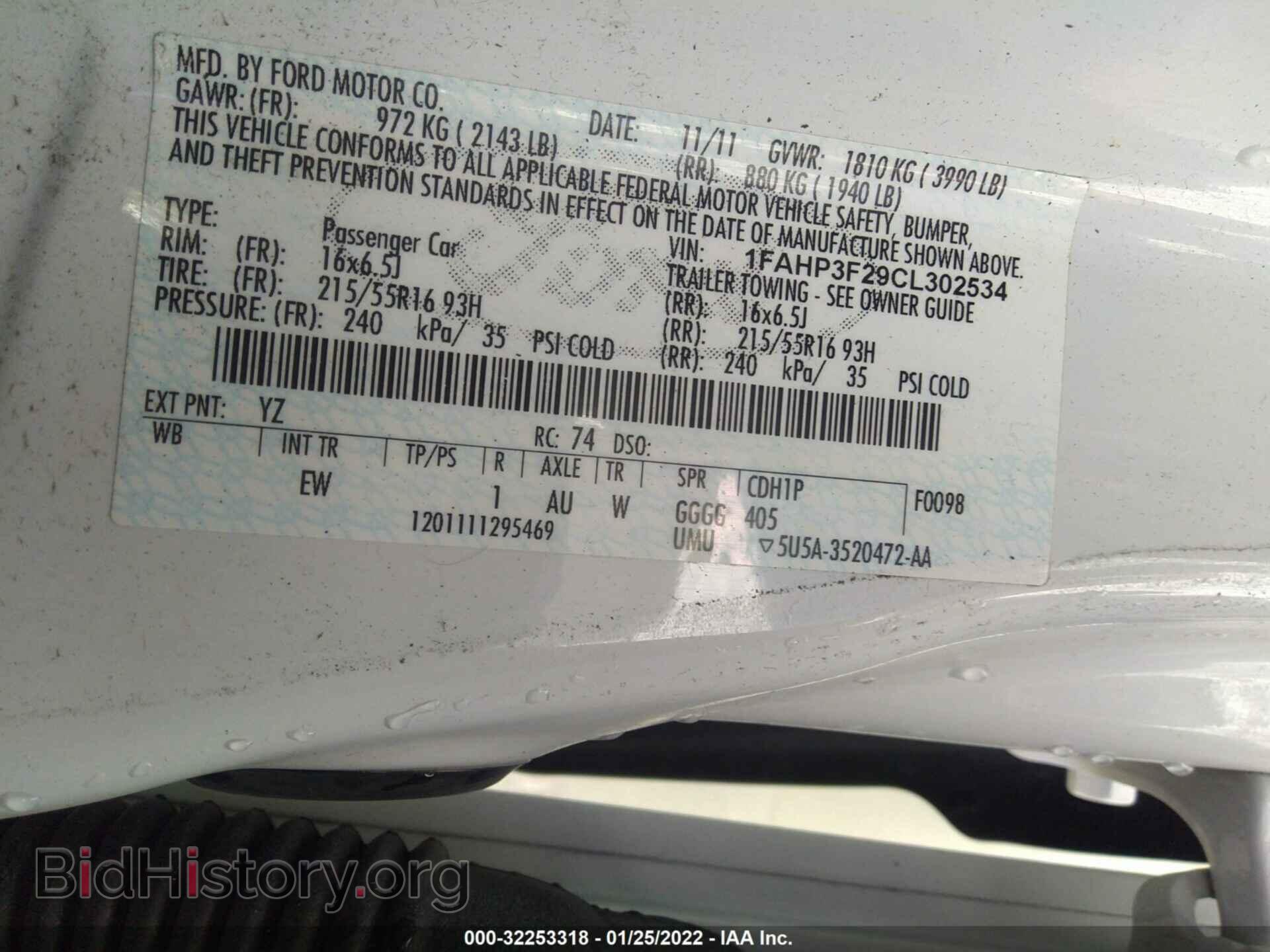 2012 FORD FOCUS - VIN: 1FAHP3F29CL302534 - Photo 9