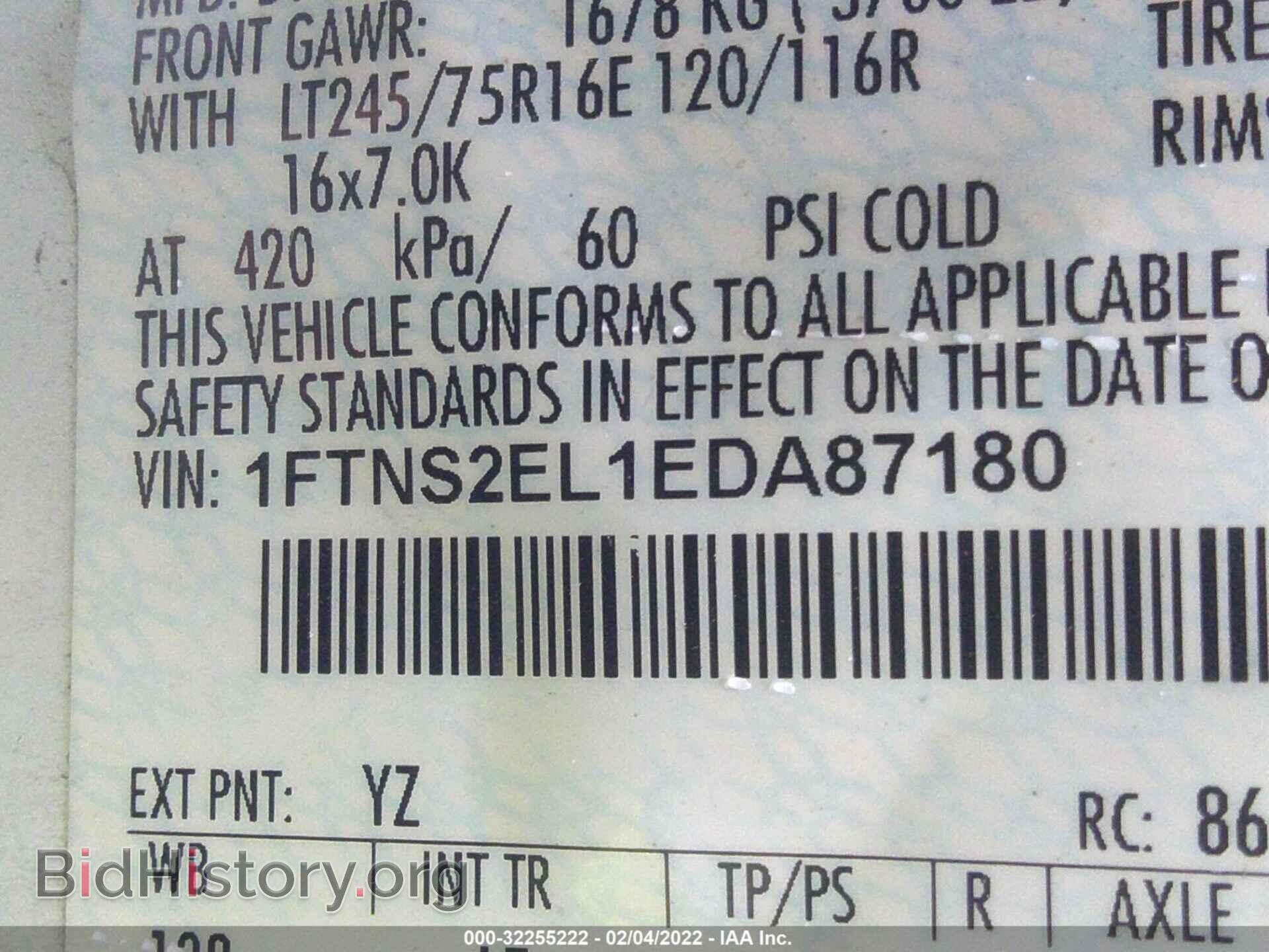 2014 FORD ECONOLINE CARGO VAN - VIN: 1FTNS2EL1EDA87180 - Фото 9