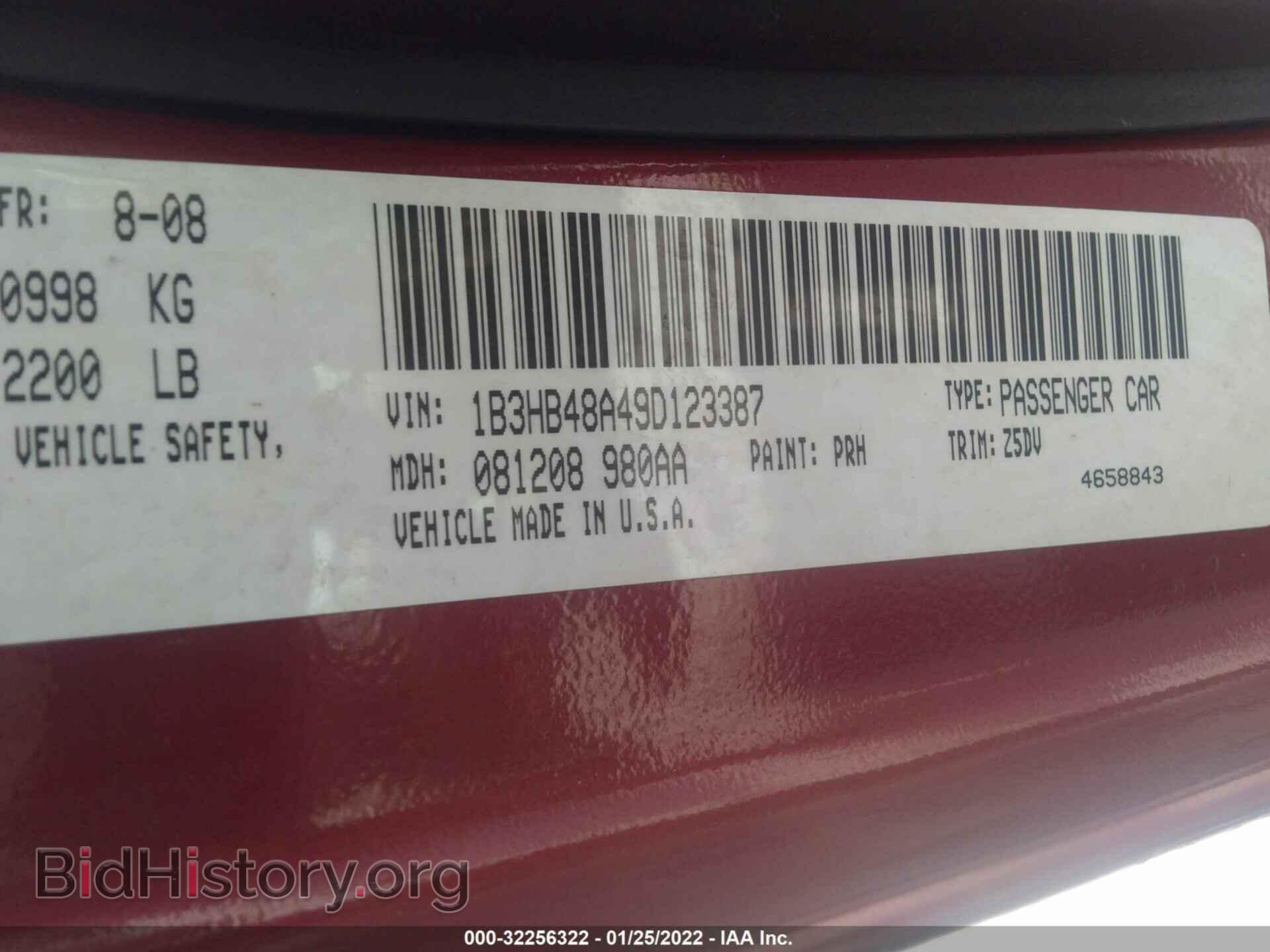 2009 DODGE CALIBER - VIN: 1B3HB48A49D123387 - Photo 9