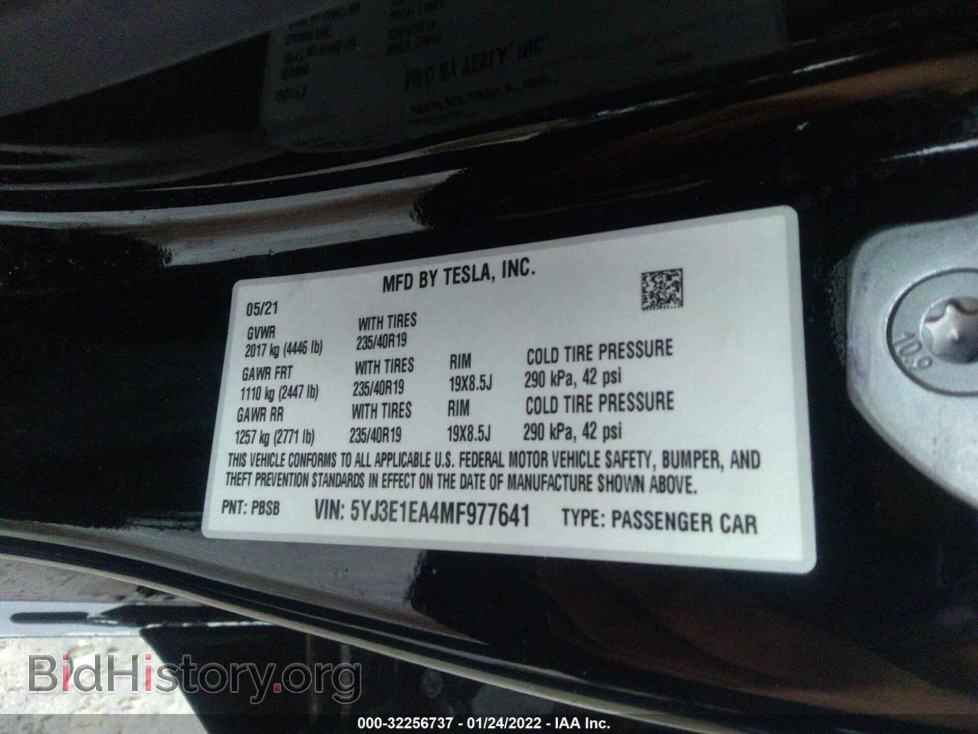 2021 TESLA MODEL 3 - VIN: 5YJ3E1EA4MF977641 - Photo 9
