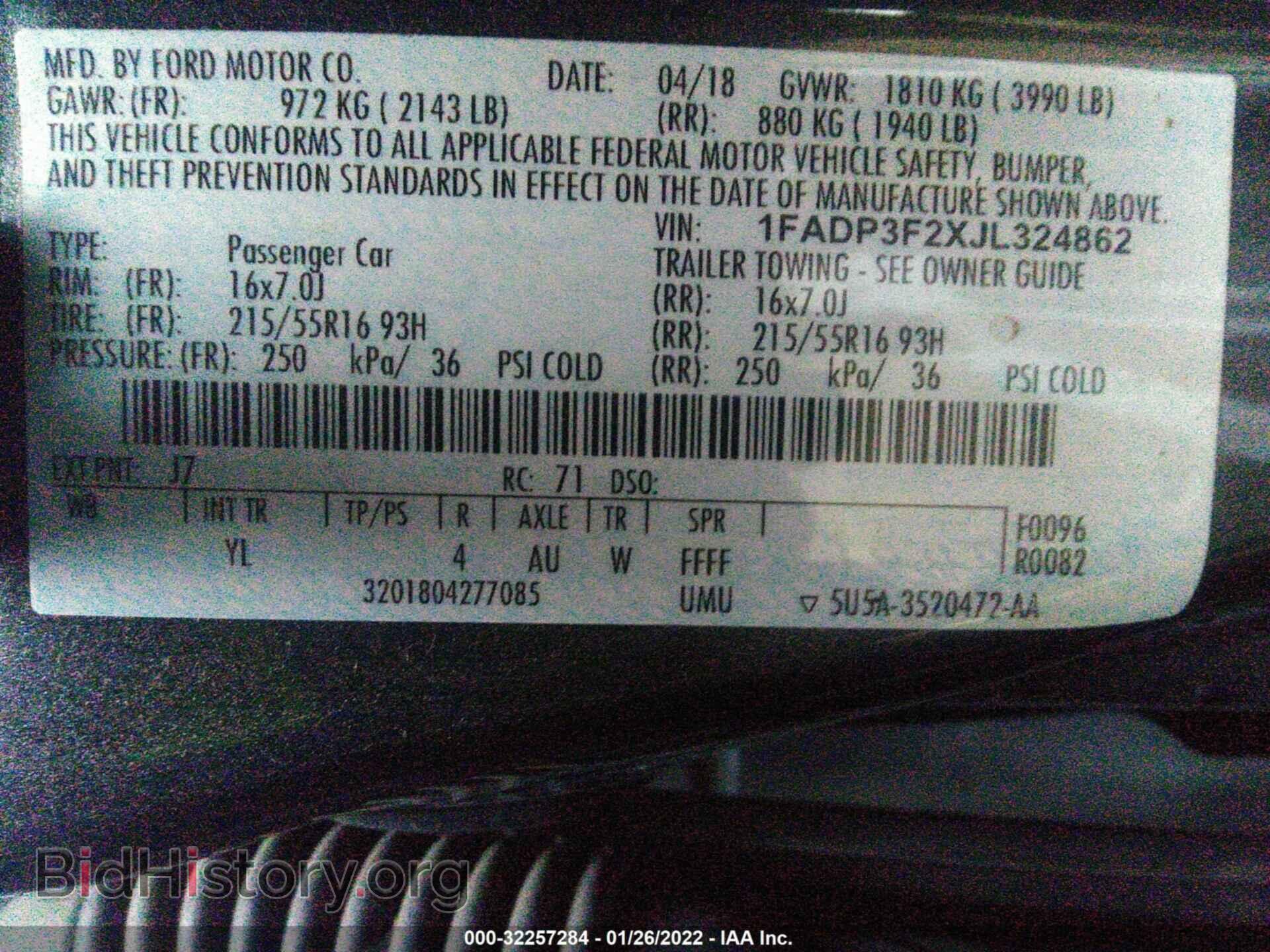 2018 FORD FOCUS - VIN: 1FADP3F2XJL324862 - Фото 9