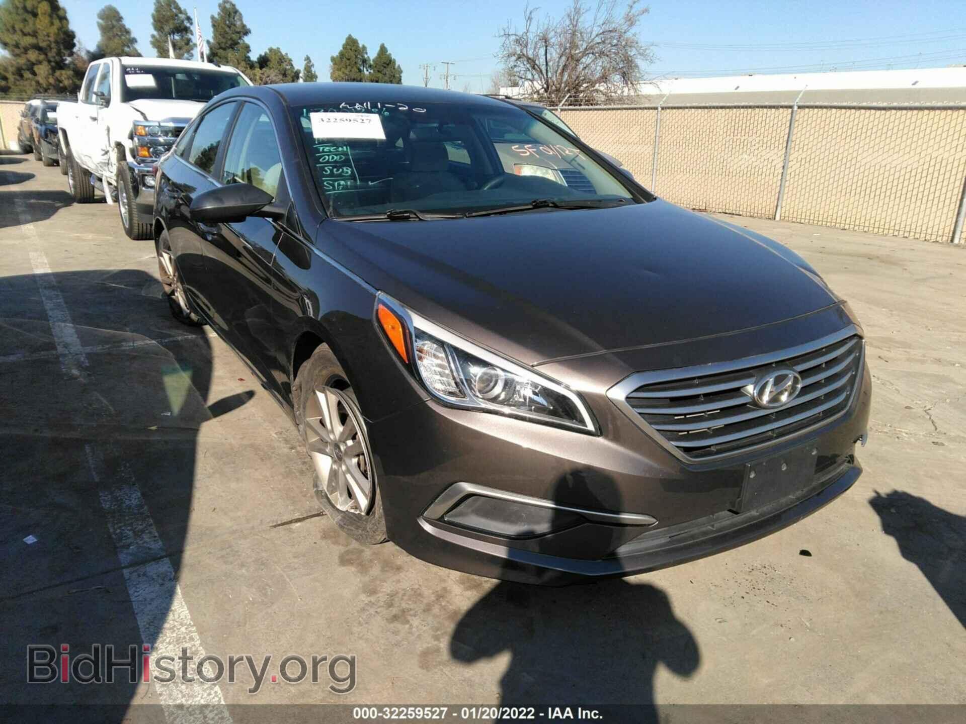 Photo 5NPE24AFXHH458329 - HYUNDAI SONATA 2017