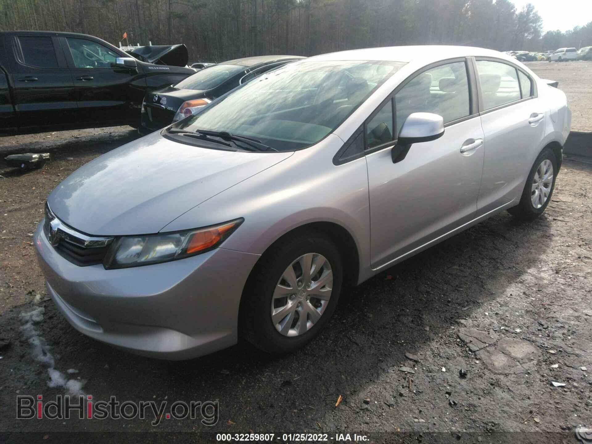 2012 HONDA CIVIC SDN - VIN: 2HGFB2F52CH574619 - Фото 2