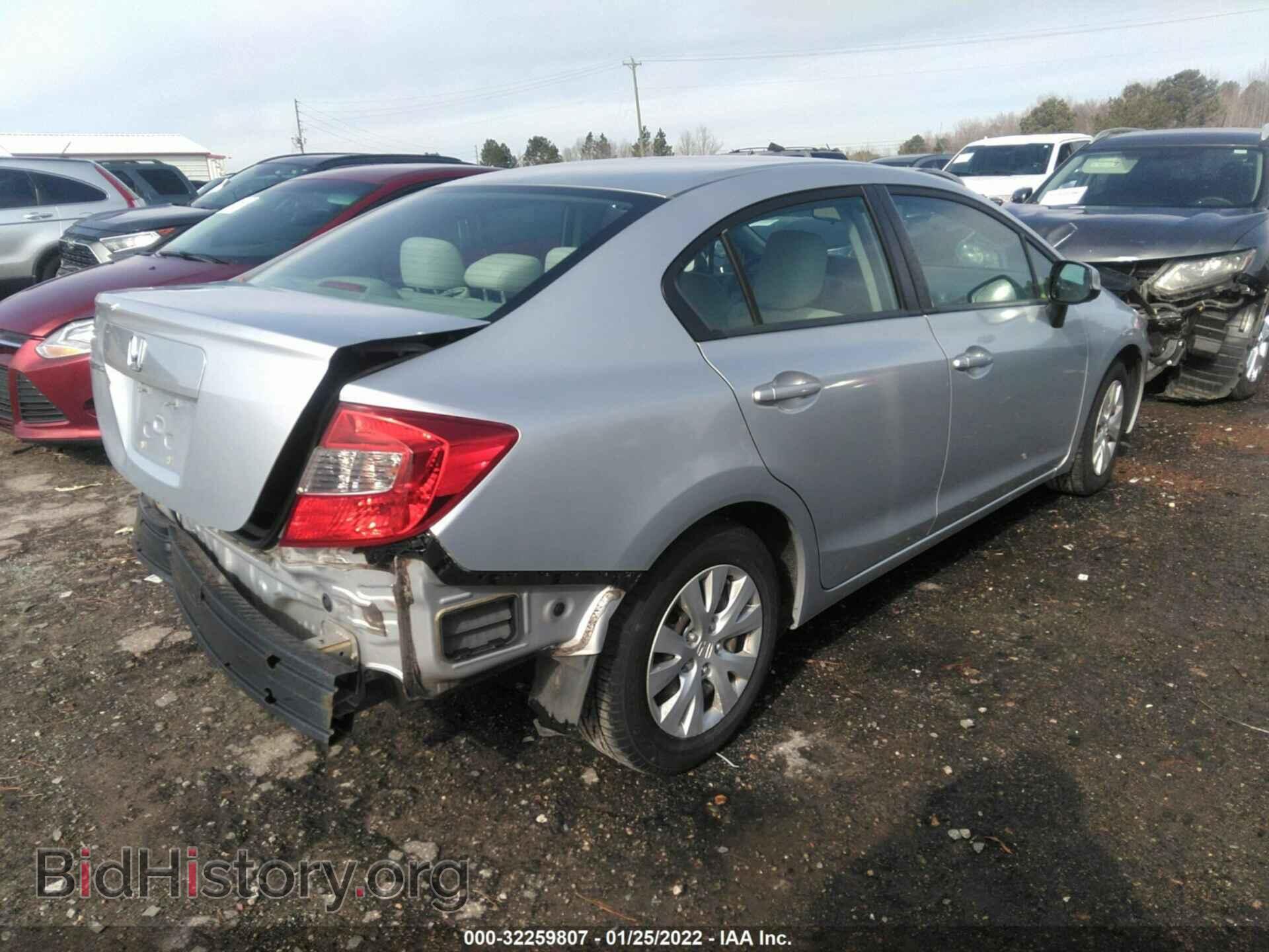 2012 HONDA CIVIC SDN - VIN: 2HGFB2F52CH574619 - Фото 4