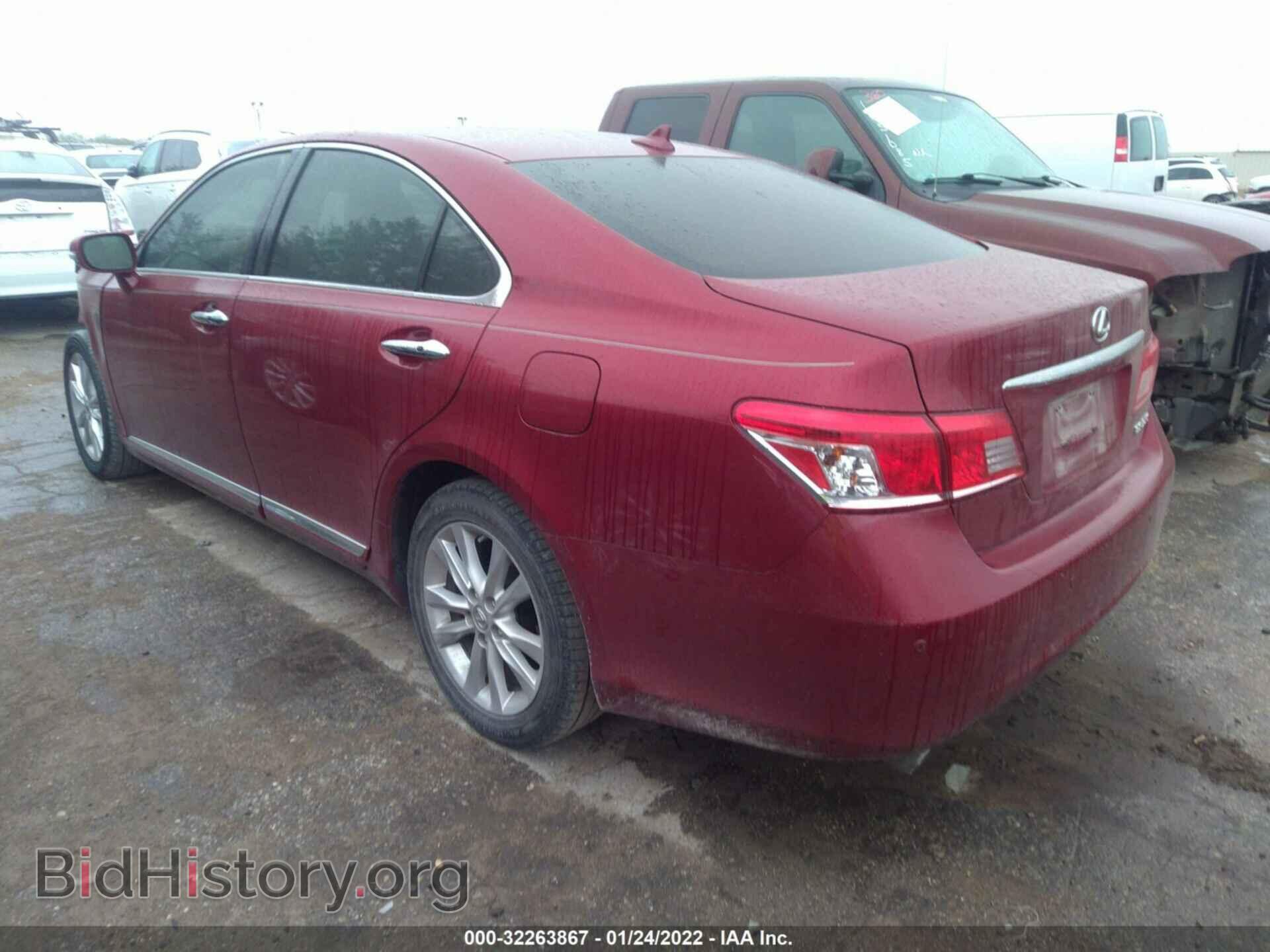 2012 LEXUS ES 350 - VIN: JTHBK1EG8C2496364 - Фото 3