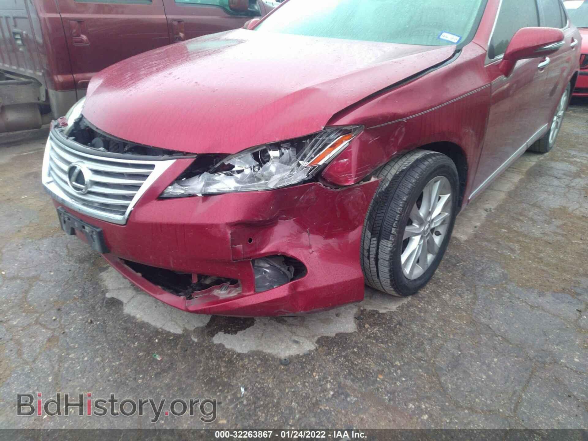 2012 LEXUS ES 350 - VIN: JTHBK1EG8C2496364 - Фото 6