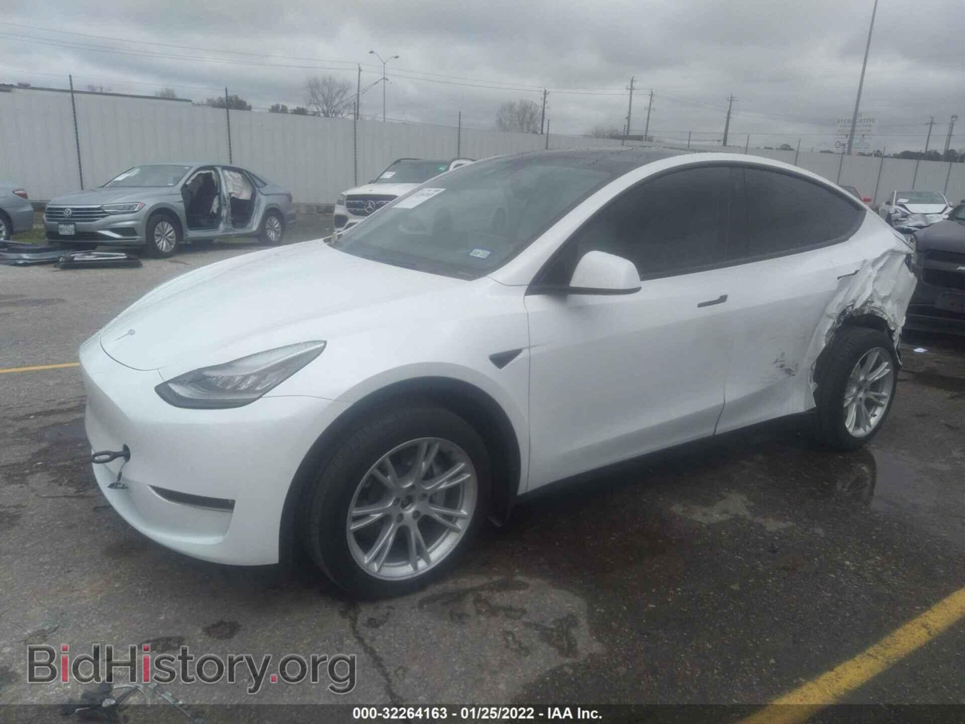 2020 TESLA MODEL Y - VIN: 5YJYGDEE2LF036353 - Фото 2