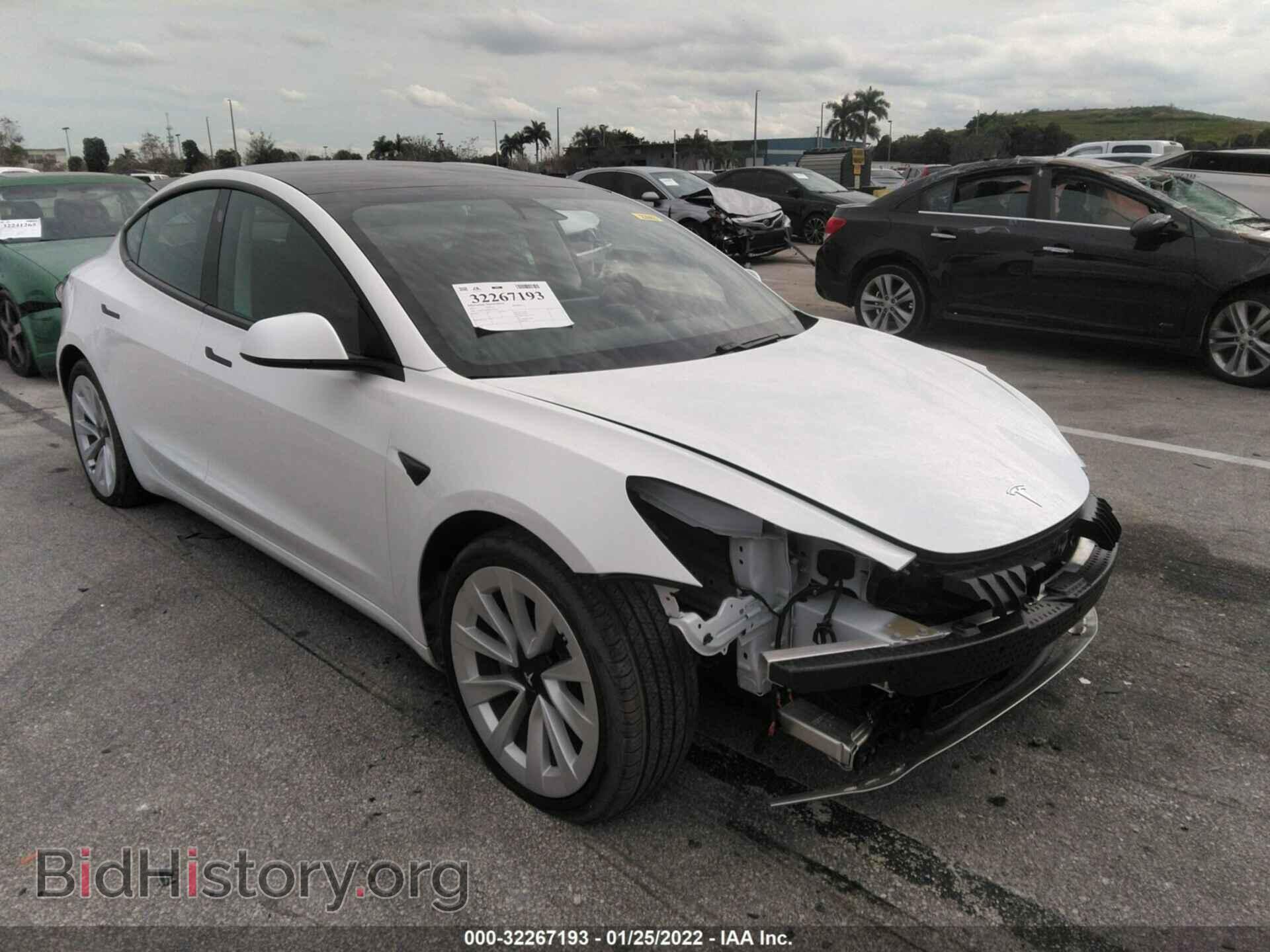 Photo 5YJ3E1EB4MF015381 - TESLA MODEL 3 2021