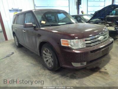 2011 Ford FLEX SEL, бордовый — VIN 2FMGK5CC9BBD35993, IAAI