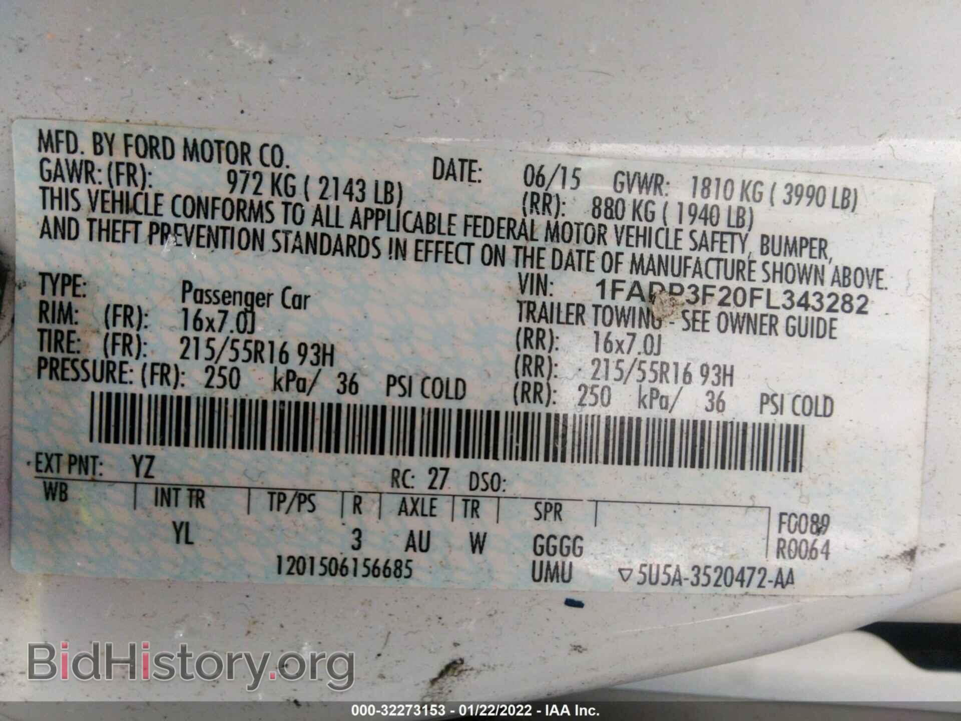 2015 FORD FOCUS - VIN: 1FADP3F20FL343282 - Фото 9