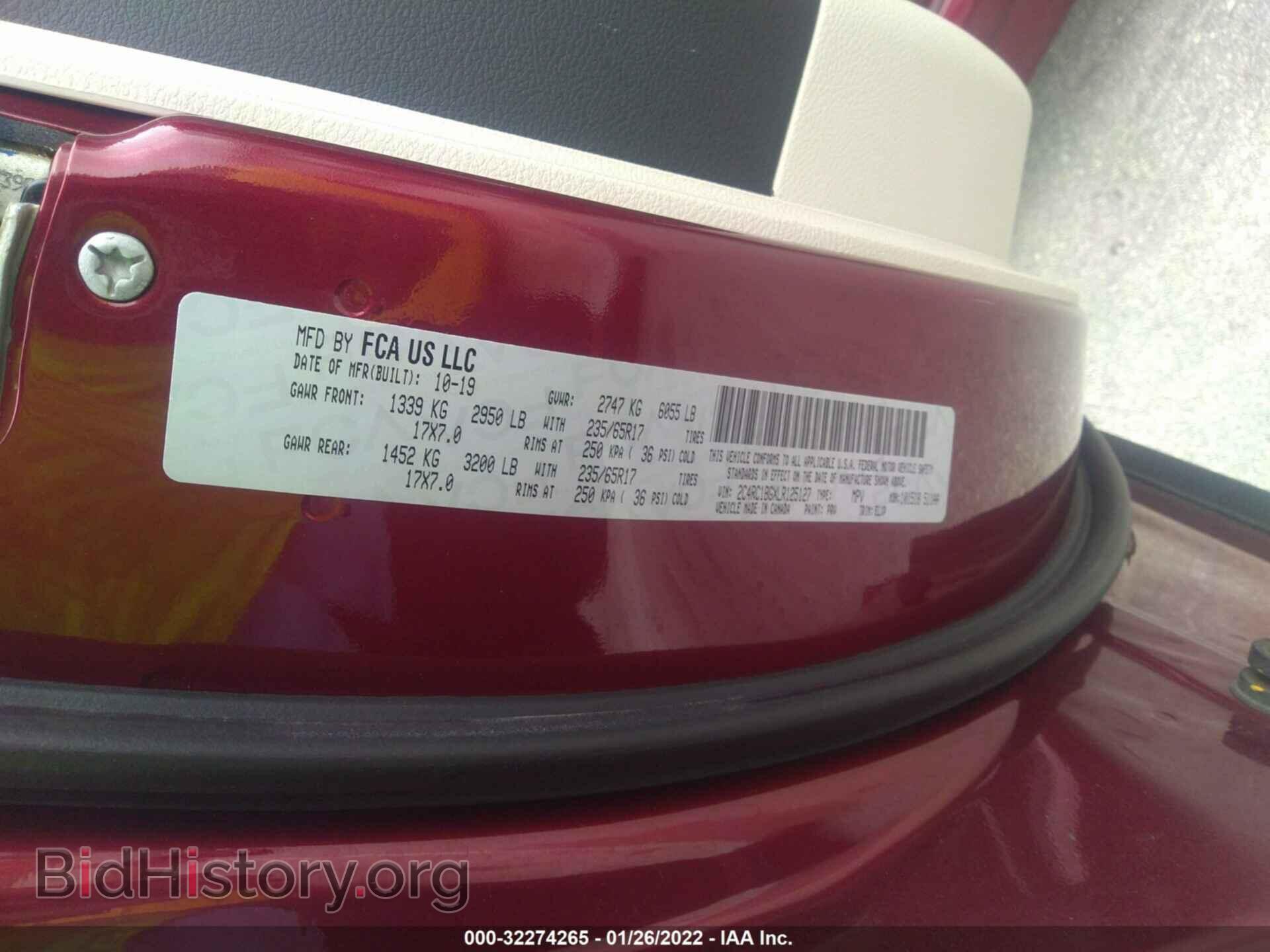 2020 CHRYSLER PACIFICA - VIN: 2C4RC1BGXLR125127 - Фото 9