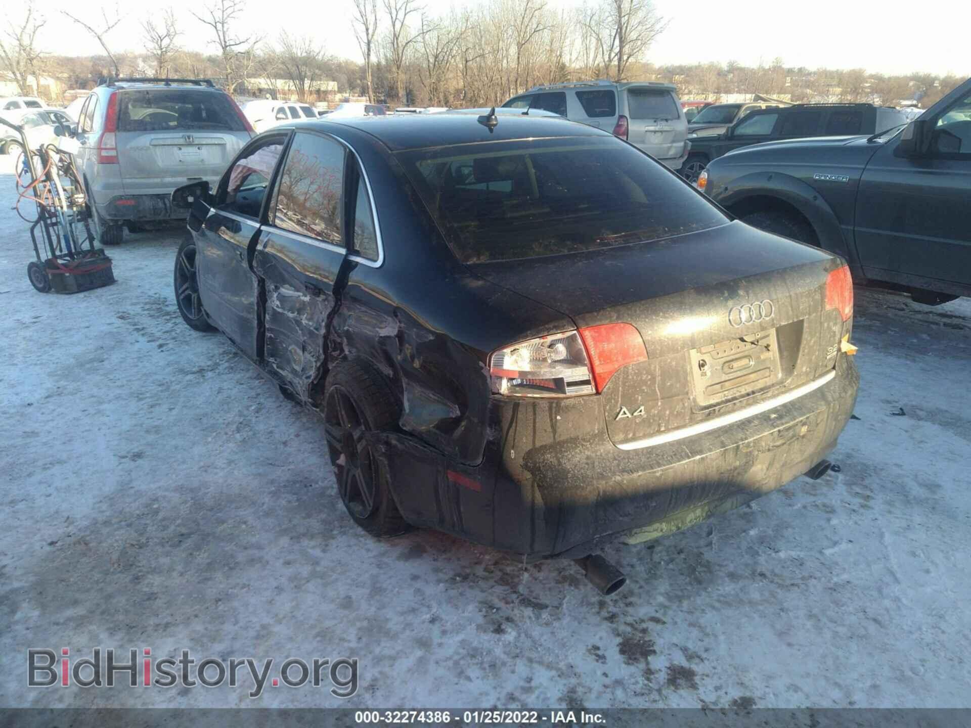 2007 AUDI A4 - VIN: WAUDH78E27A046563 - Фото 3