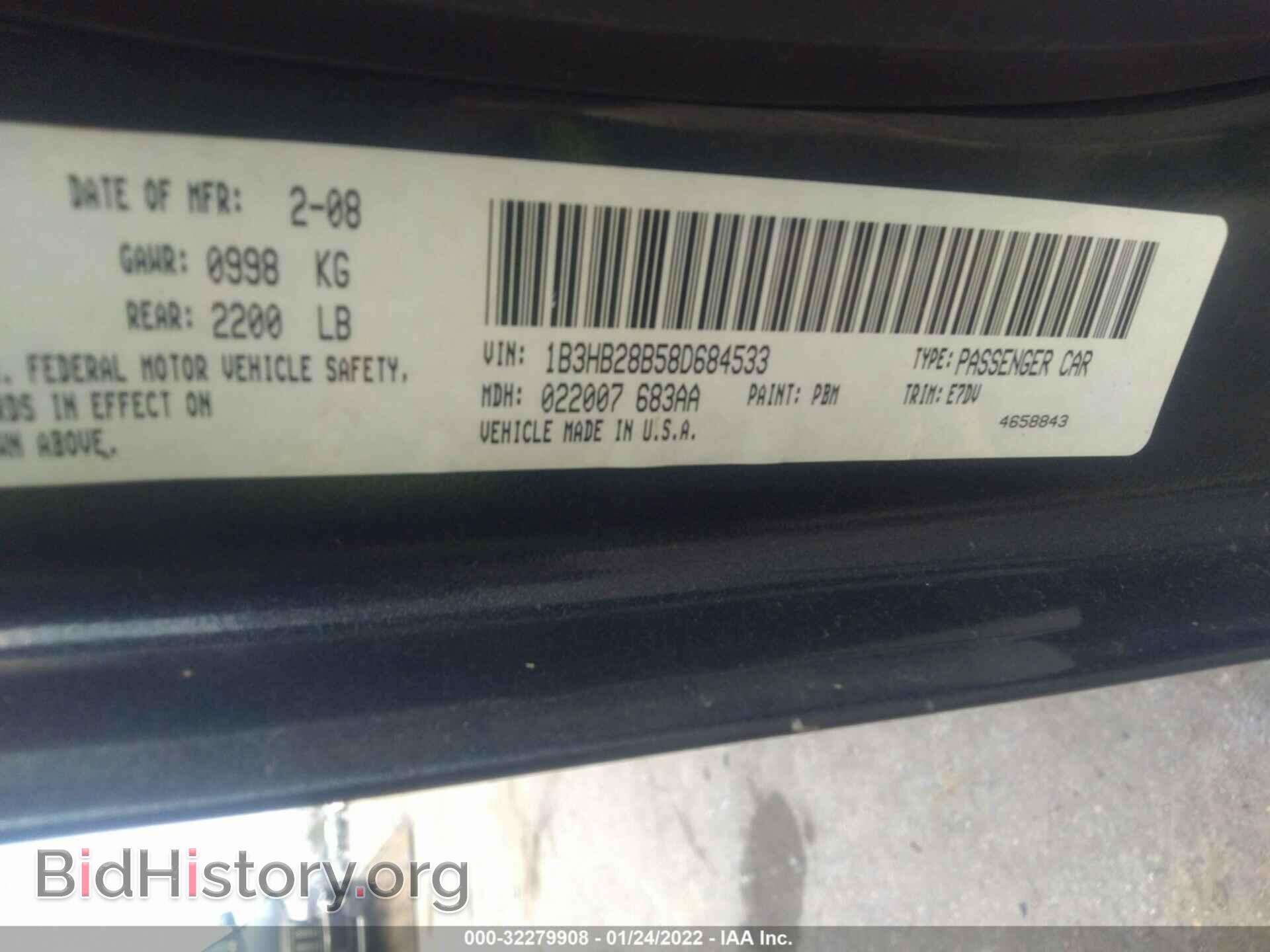2008 DODGE CALIBER - VIN: 1B3HB28B58D684533 - Photo 9