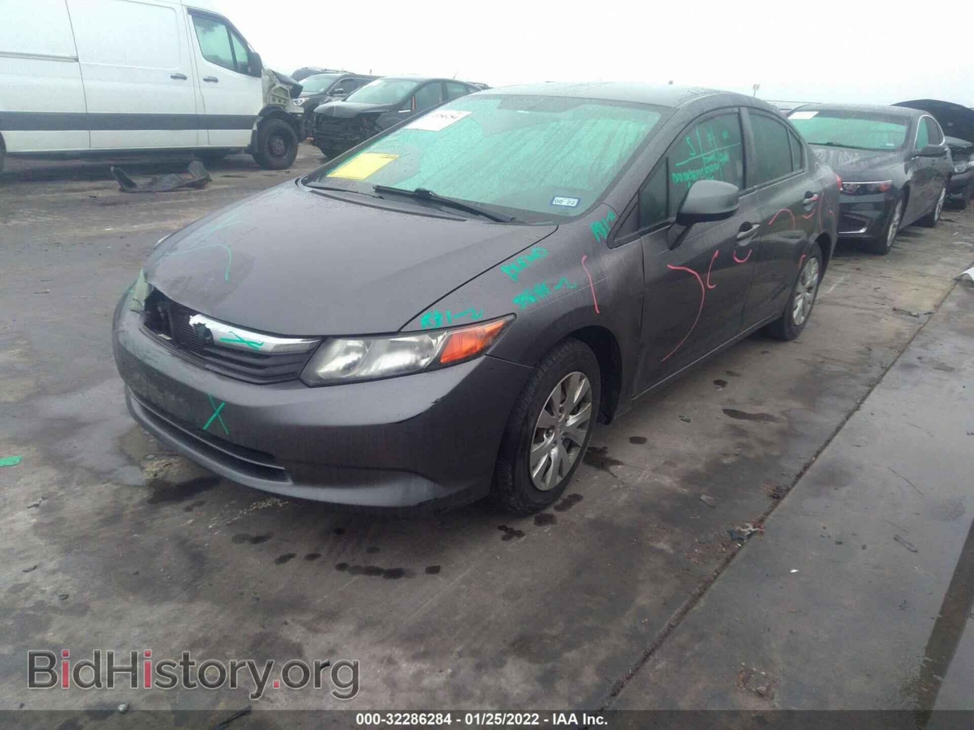 2012 HONDA CIVIC SDN - VIN: 2HGFB2F56CH581458 - Фото 2